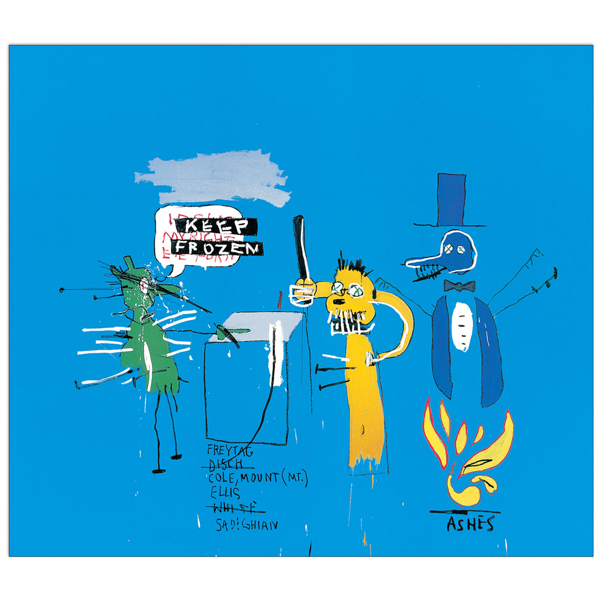 Panel decorativo, BASQUIAT - The Dingoes That Park Their Brains With Their Gum - 100x87 Artopweb vista0