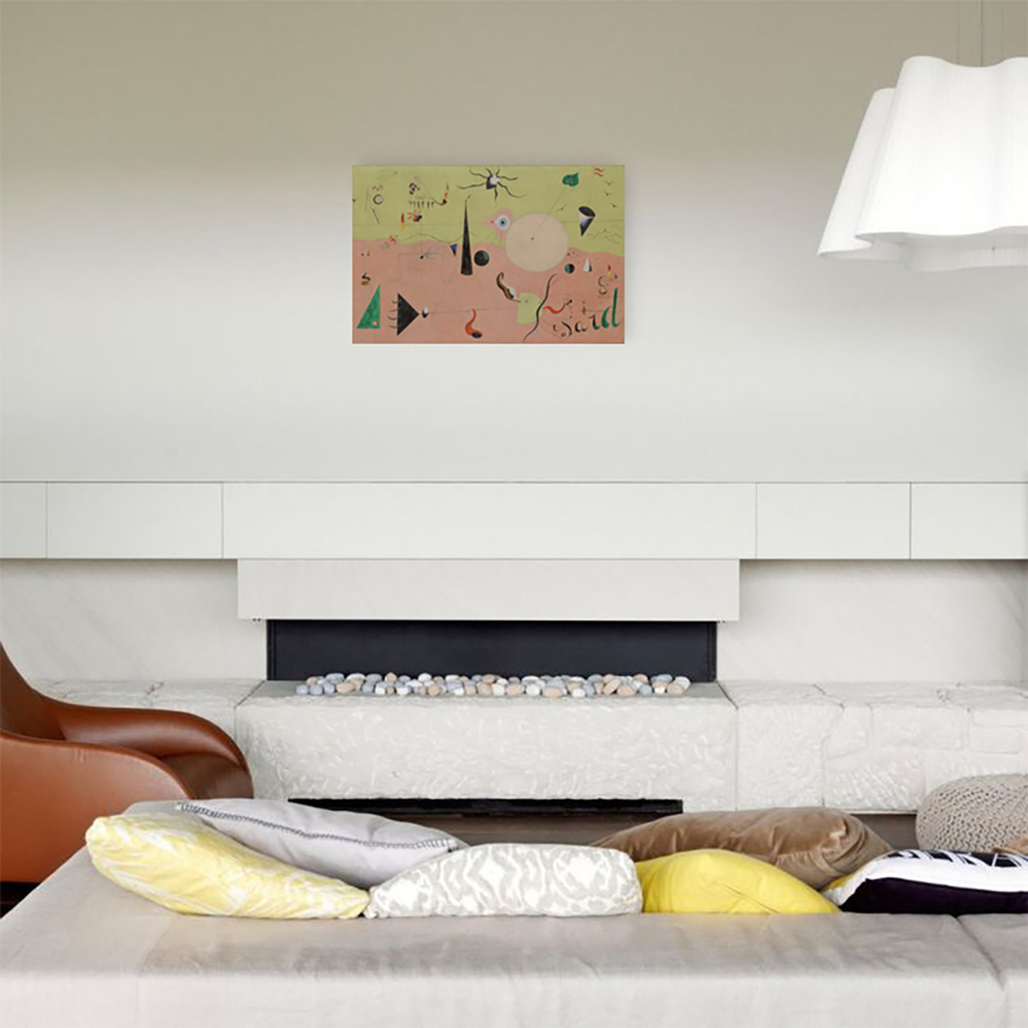 Decorative panel, MIRÒ - The Hunter - 80x52 Artopweb vista1