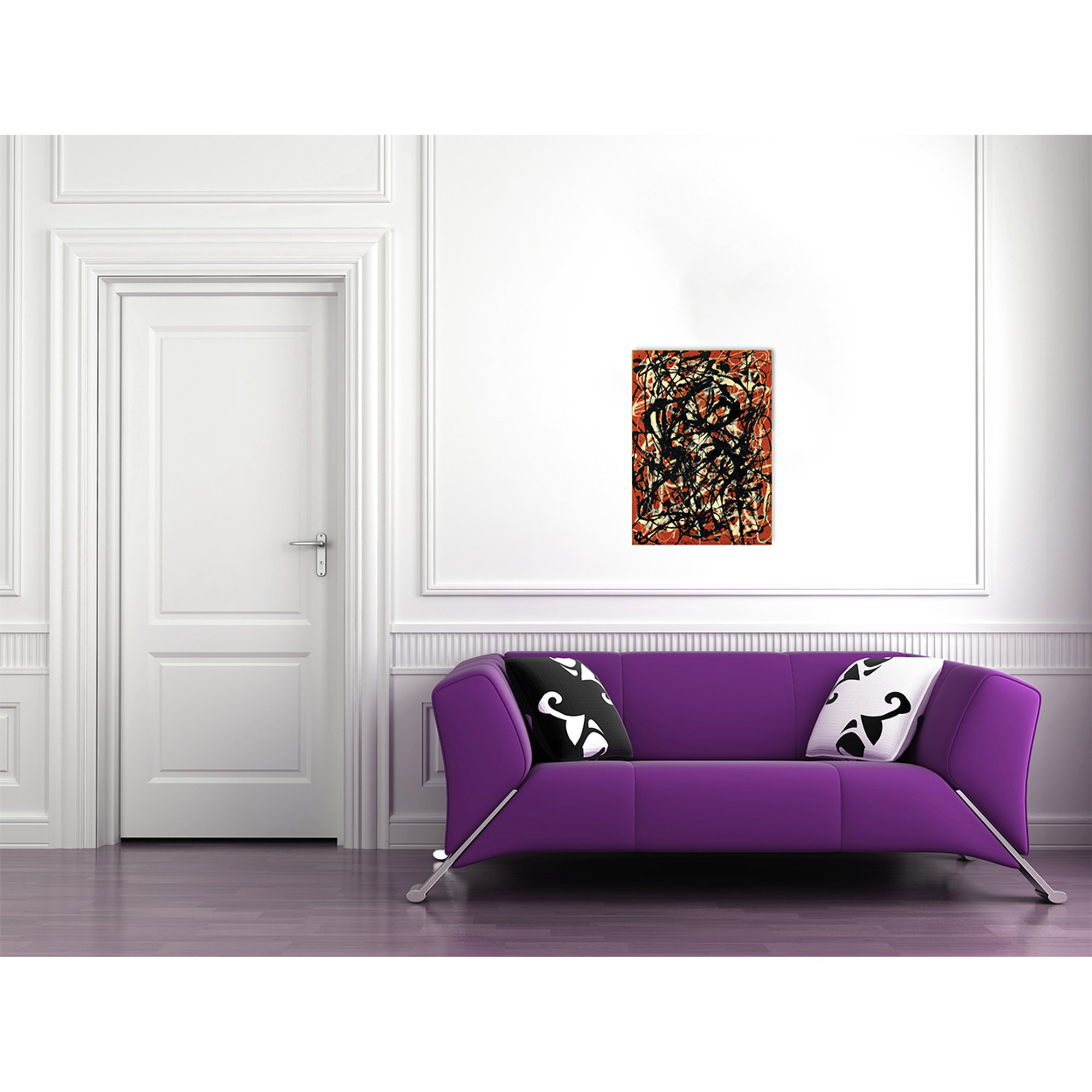 Panneau décoratif, POLLOCK - Free Form - 60x83 Artopweb vista1