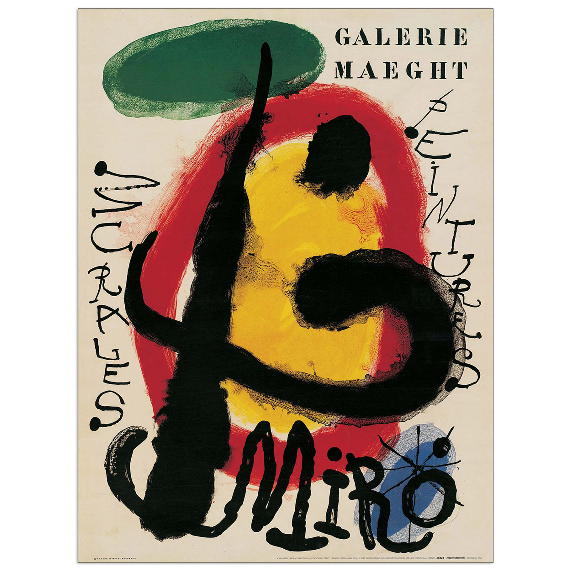 Panel decorativo, MIRÒ - Murales Pinturas - 60x80 Artopweb vista0