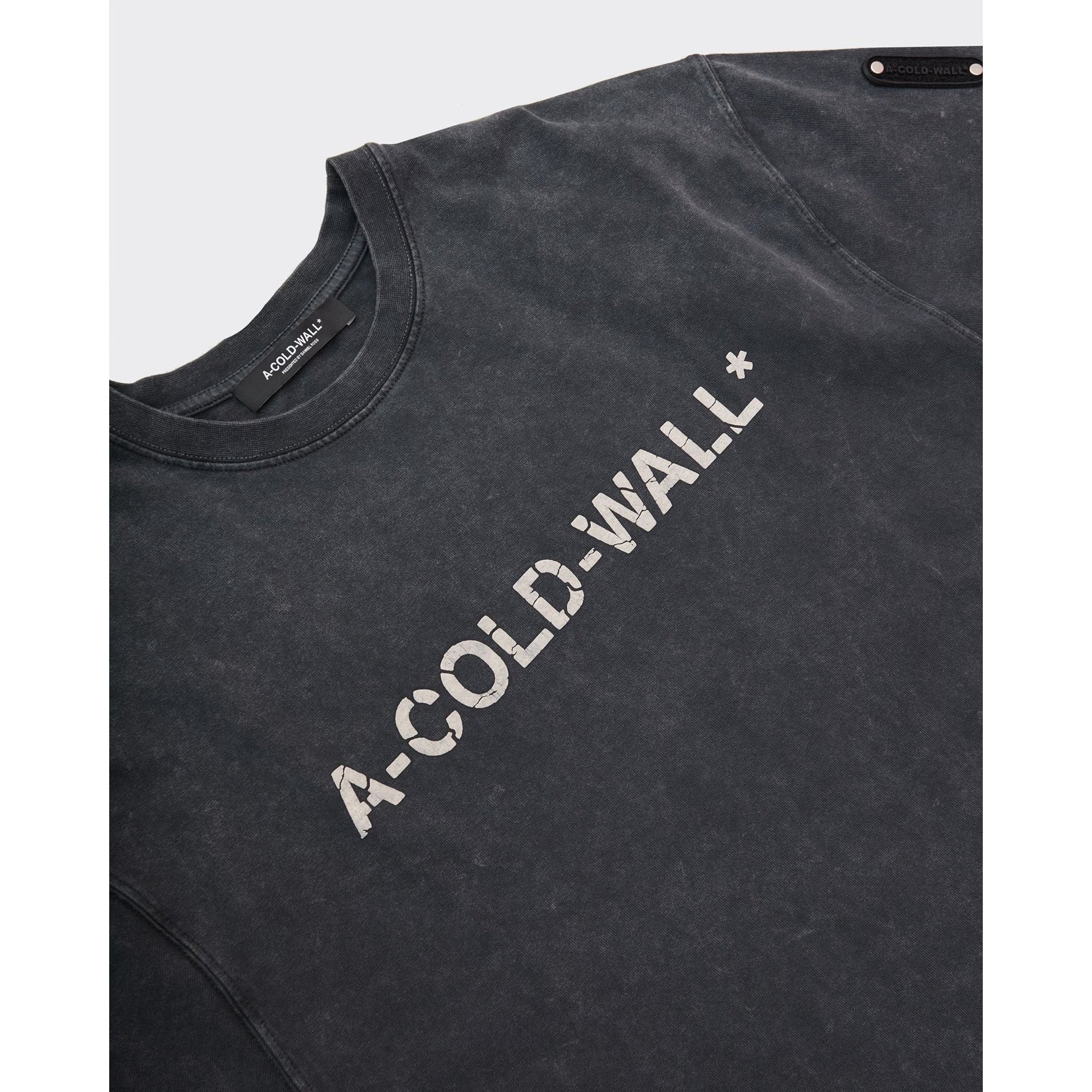 T-shirt Overdye Logo Onyx A Cold Wall vista1