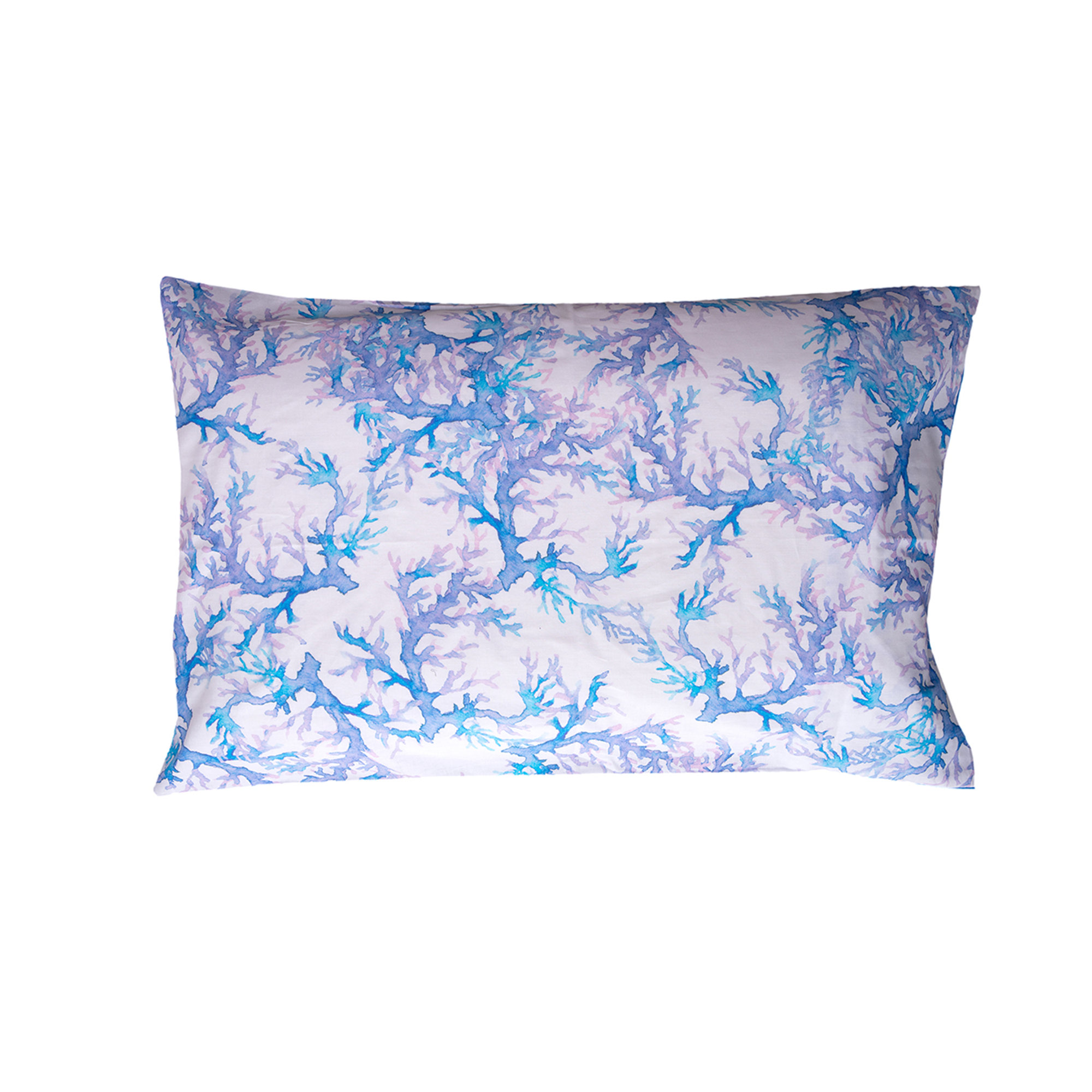Watercolor Coral/White Cotton Bed Set Coralli sotto le stelle vista4