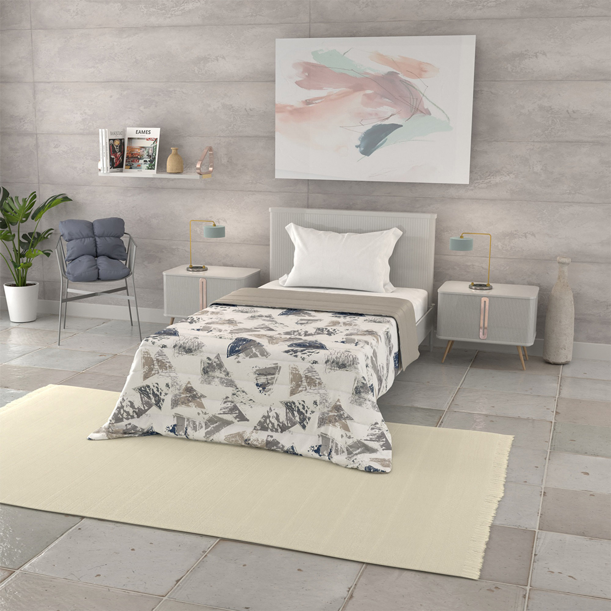 Sommersteppdecke Basic, urban blau DATEX vista1