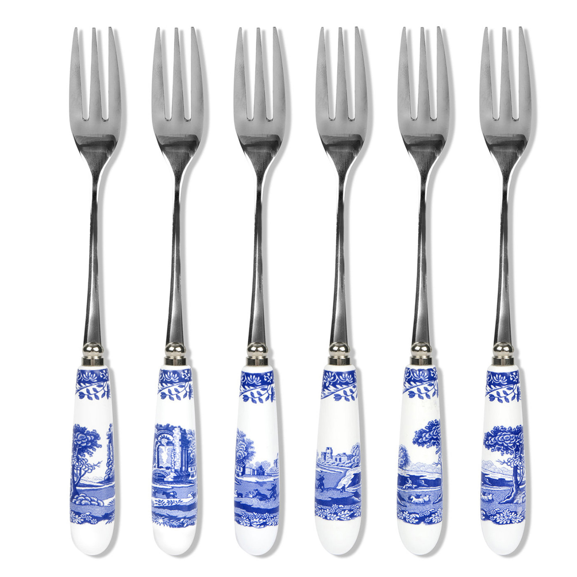 Forchettine dolce set 6 pz. Blue Italian Portmerion Spode blue Italian vista0