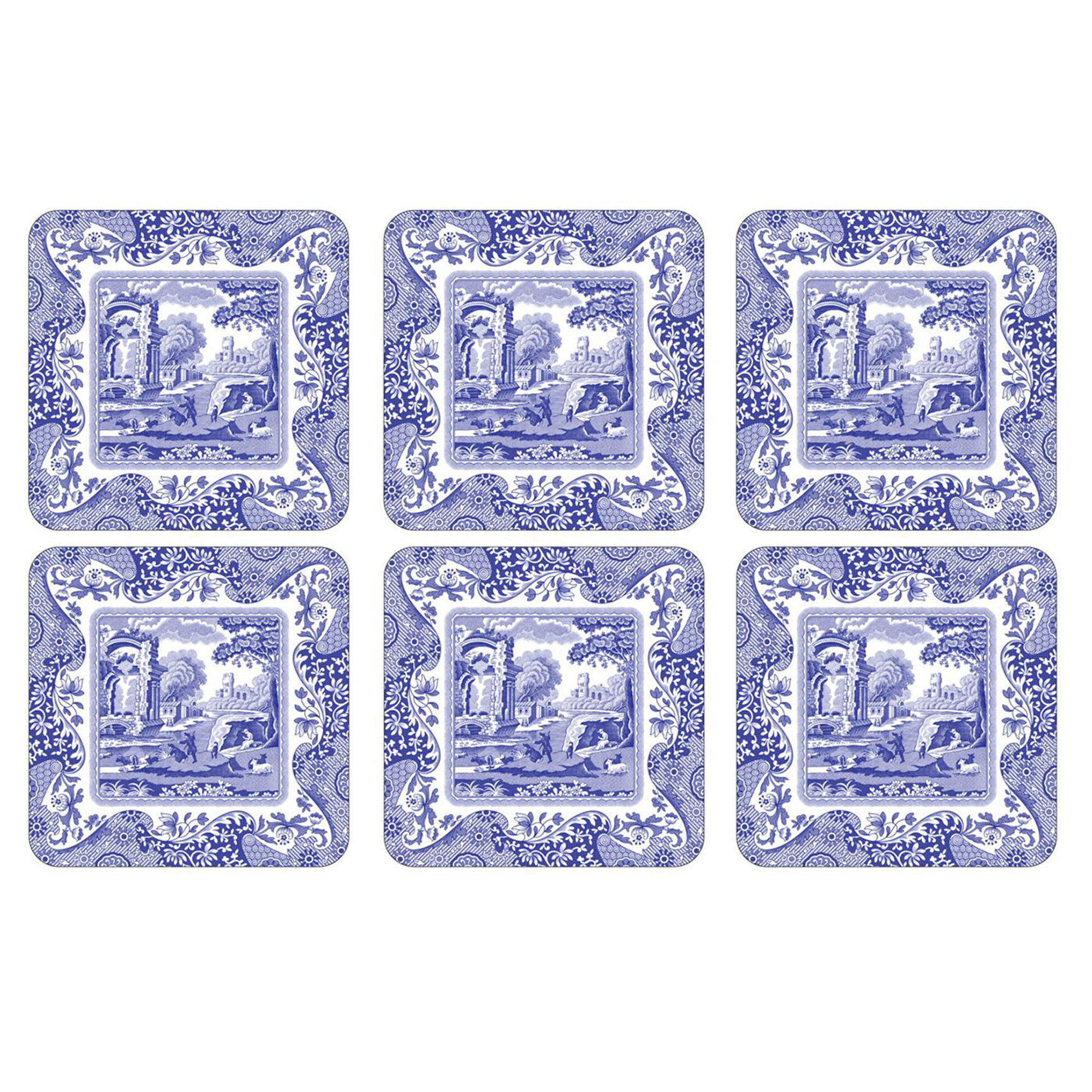 Grembiule cotone Blue Italian Portmerion Spode blue Italian vista0