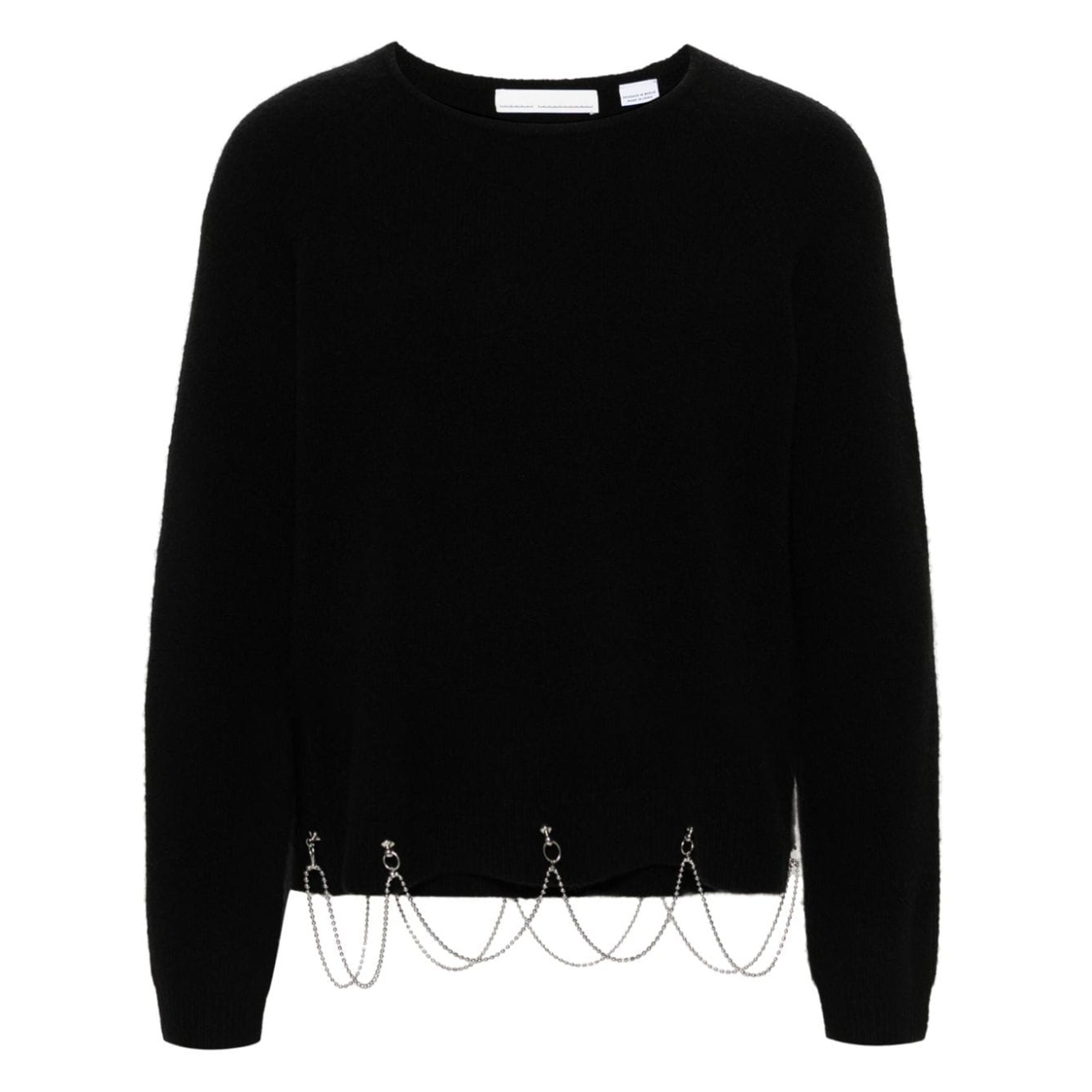 Crew Neck With Chain Kn2622fbw00006 Random Identities vista0