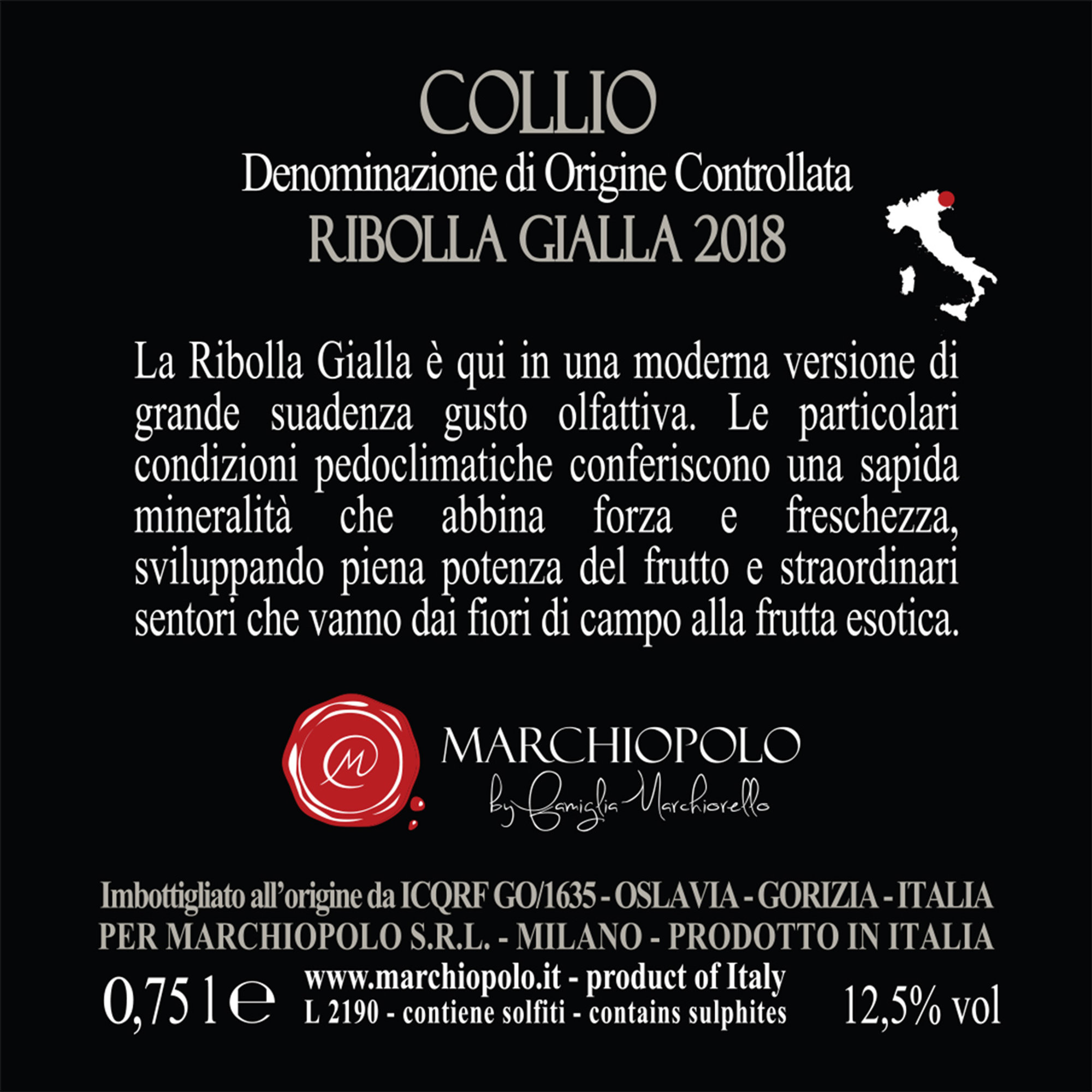 3 bottiglie miste: 2 Ribolla Gialla 2018 - 1 Franciacorta Rosè Marchiopolo vista2