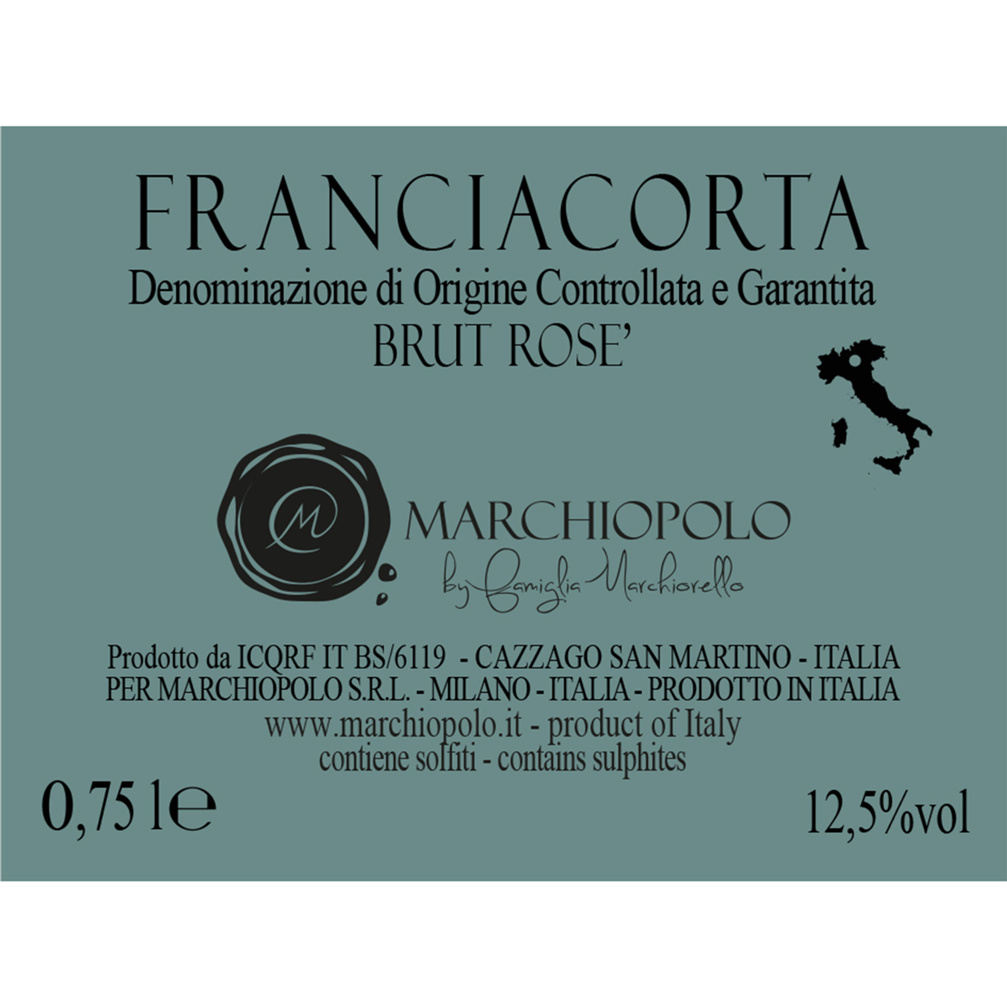 3 bottiglie - Franciacorta Rosè Marchiopolo vista1