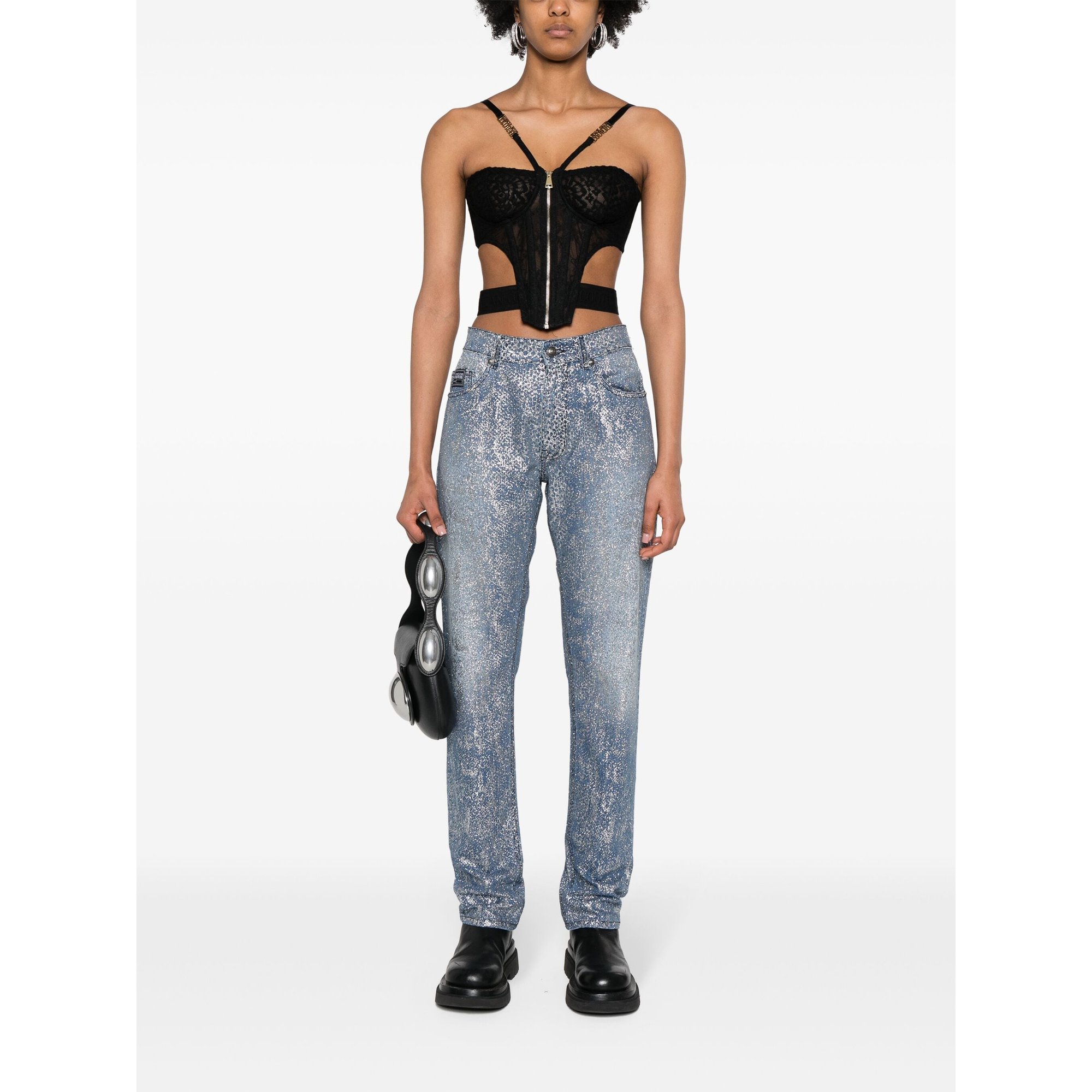 Top Bustier 76ham226j0132 Versace Jeans Couture vista1