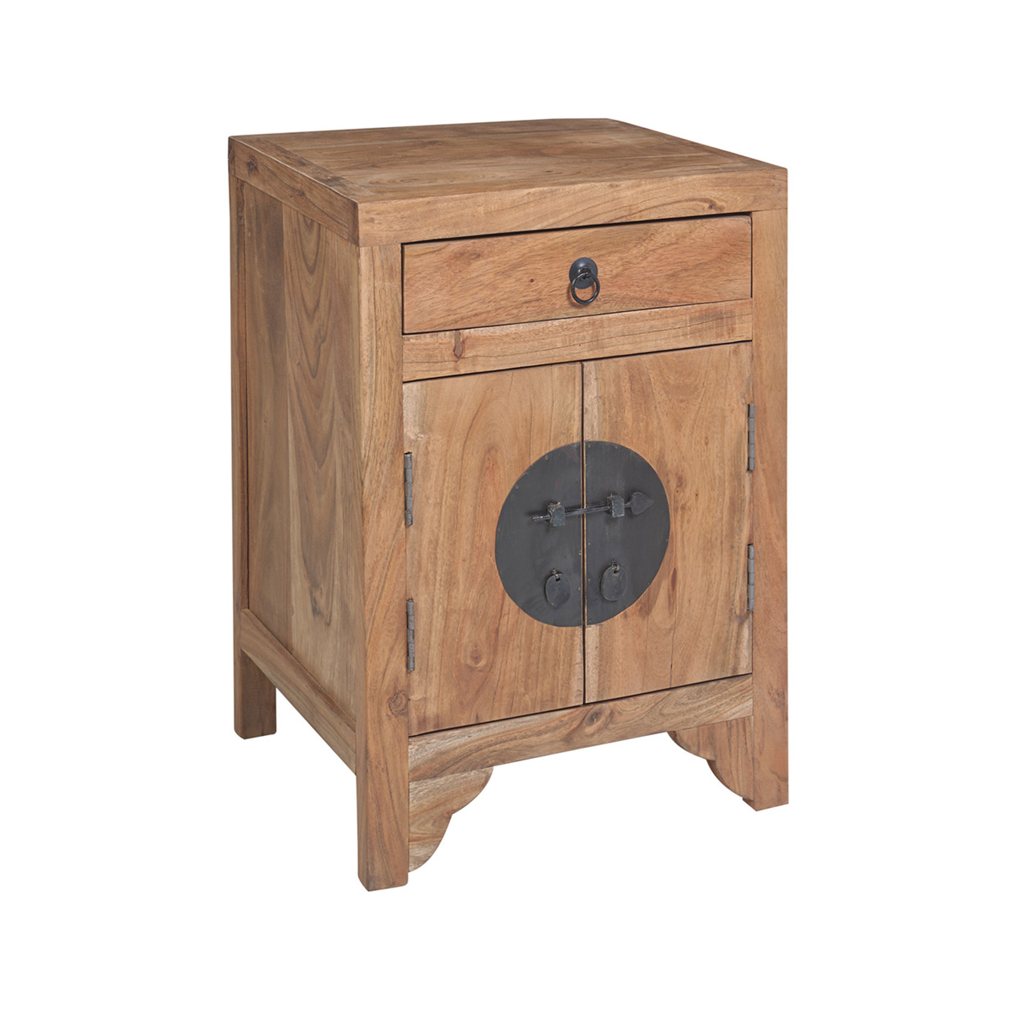 Stone - comodino 1 cassetto e 2 sportelli in legno Novità Home vista0