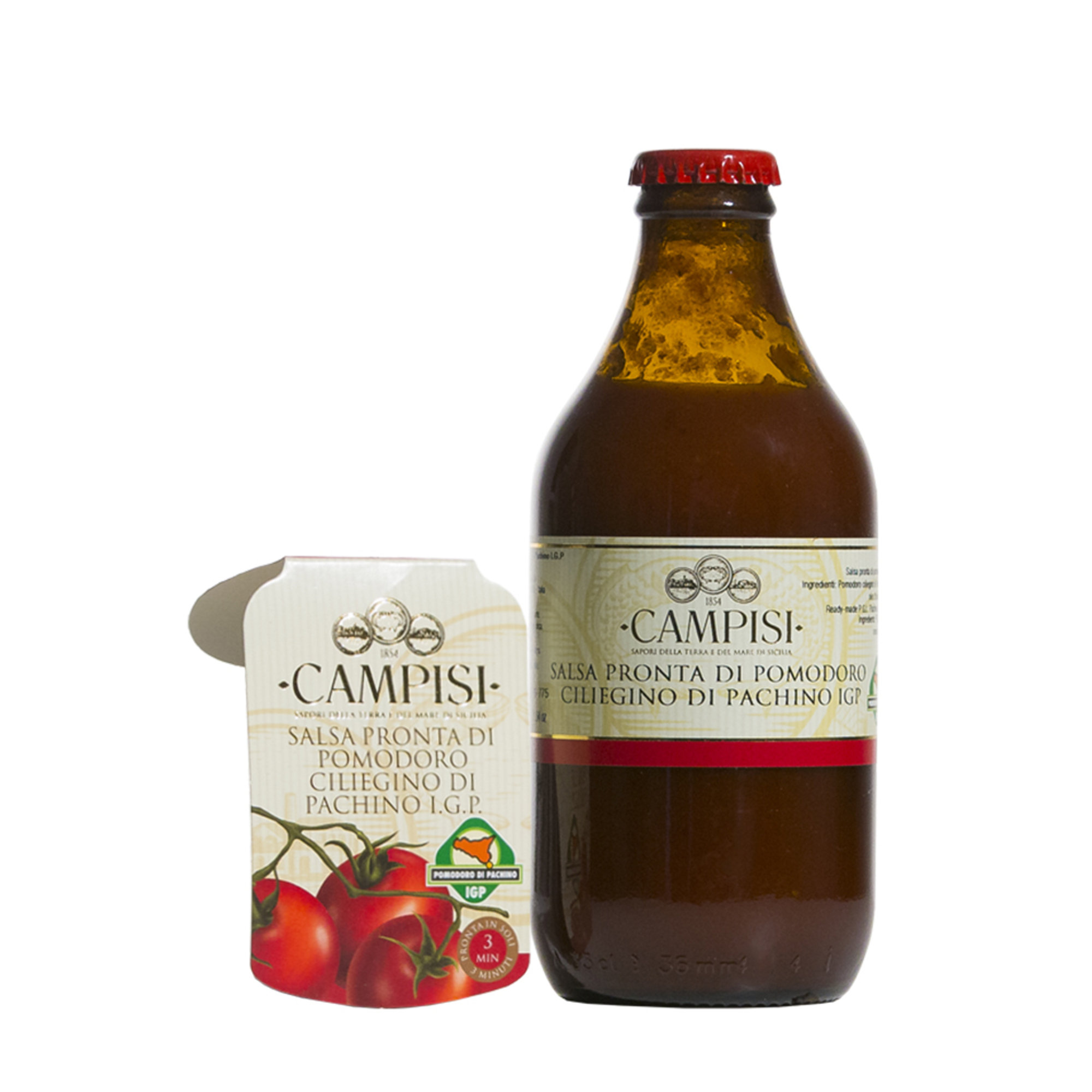 6 bottiglie - Salsa Pomodoro ciliegino di Pachino IGP Campisi vista1