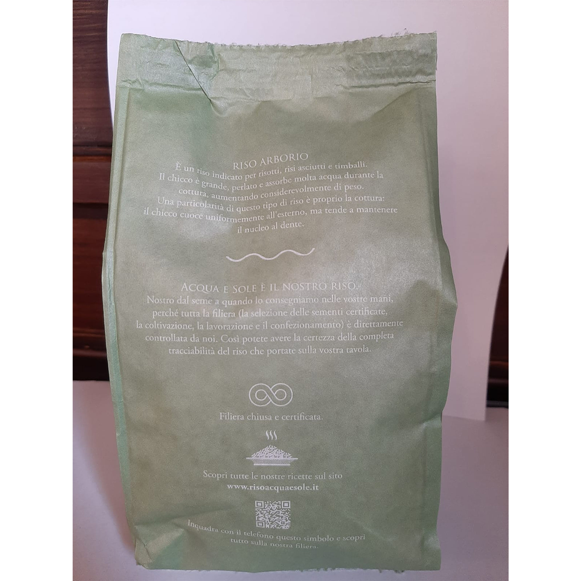 Arborio-riisi 500 g Acqua e Sole vista2