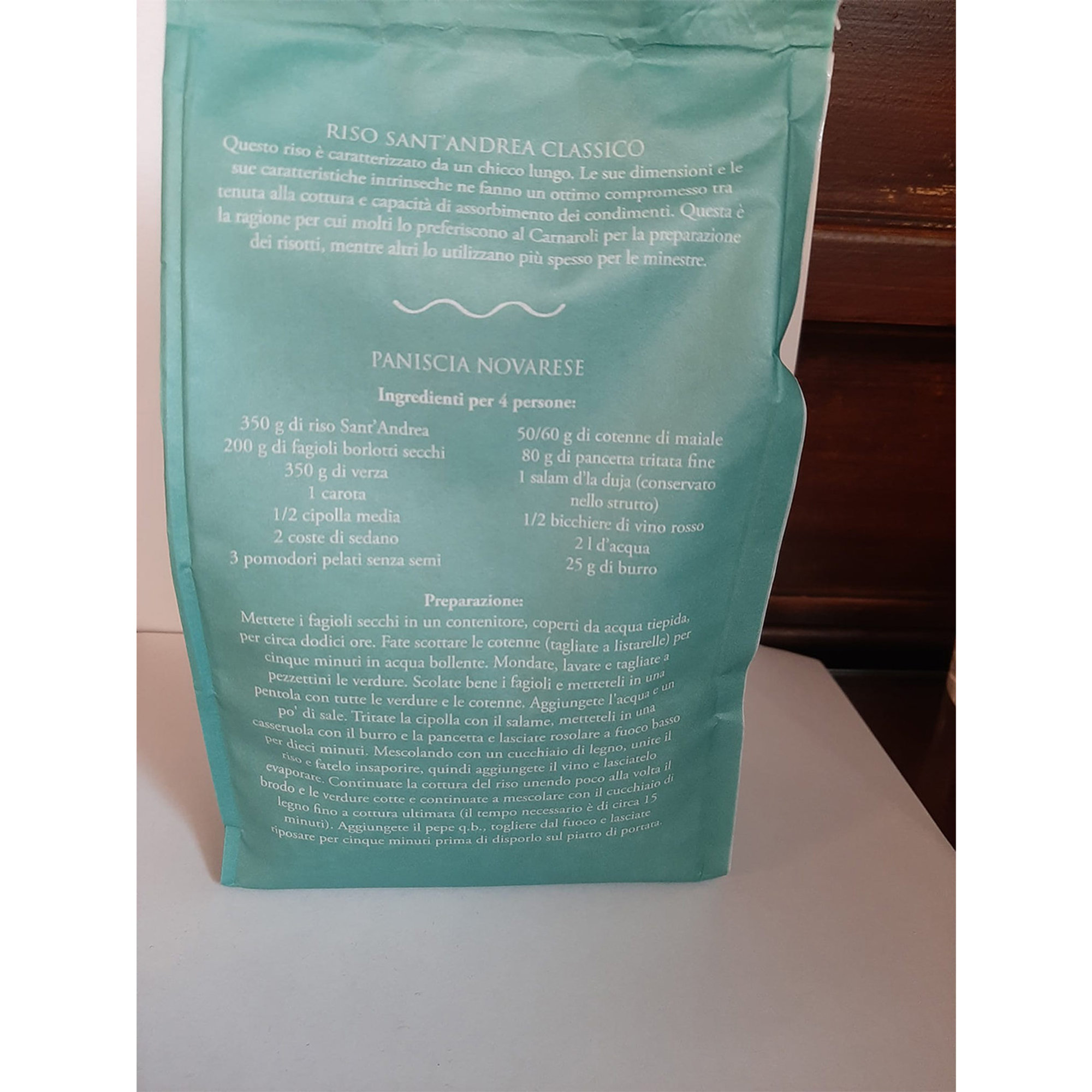Riso Sant'Andrea Classico 500 g Acqua e Sole vista1
