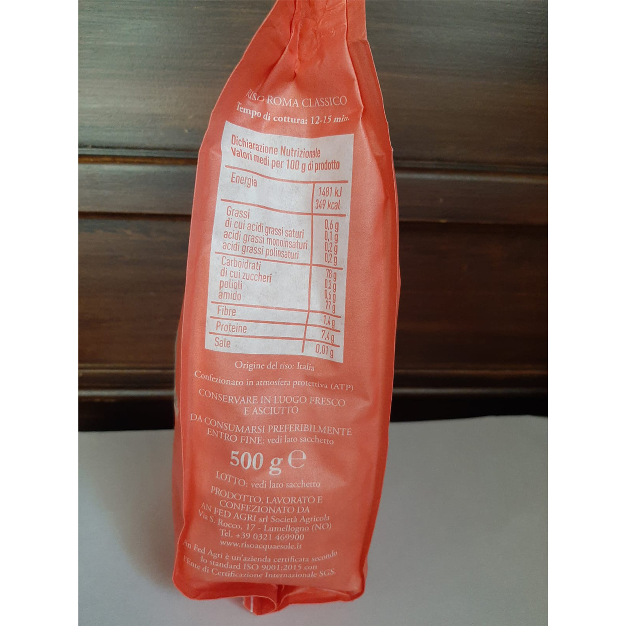 Gourmet Selection 14 x 500 gr - Classic Carnaroli Rice, Classic Sant'Andrea Rice, Classic Roma Rice, Arborio Rice, Il Cardinale Rice, Il Moro Rice, Whole Carnaroli Acqua e Sole vista9