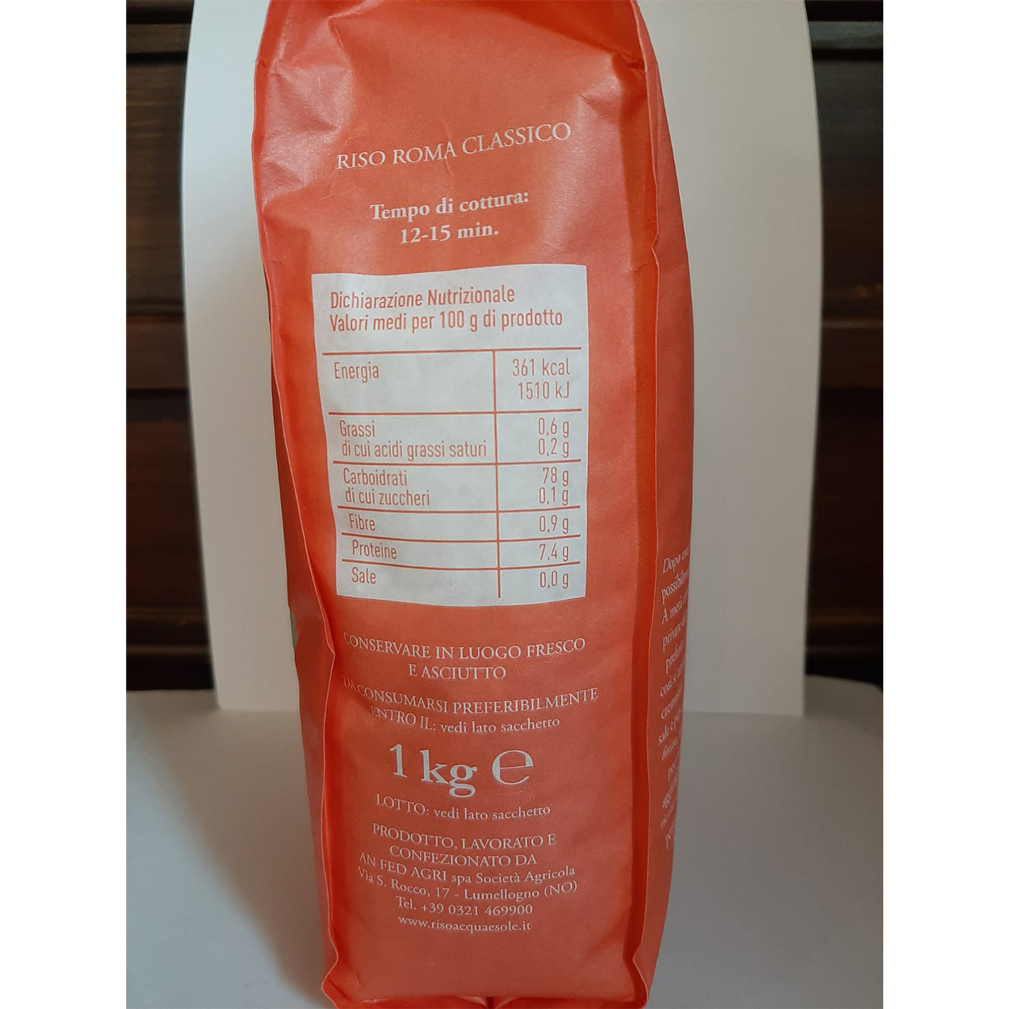 Selezione Gourmet Plus 14 x 1 kg - Riso Carnaroli Classico, Riso Sant'Andrea Classico, Riso Roma Classico, Riso Arborio, Riso Il Cardinale, Riso Il Moro, Il Carnaroli Integrale Acqua e Sole vista7