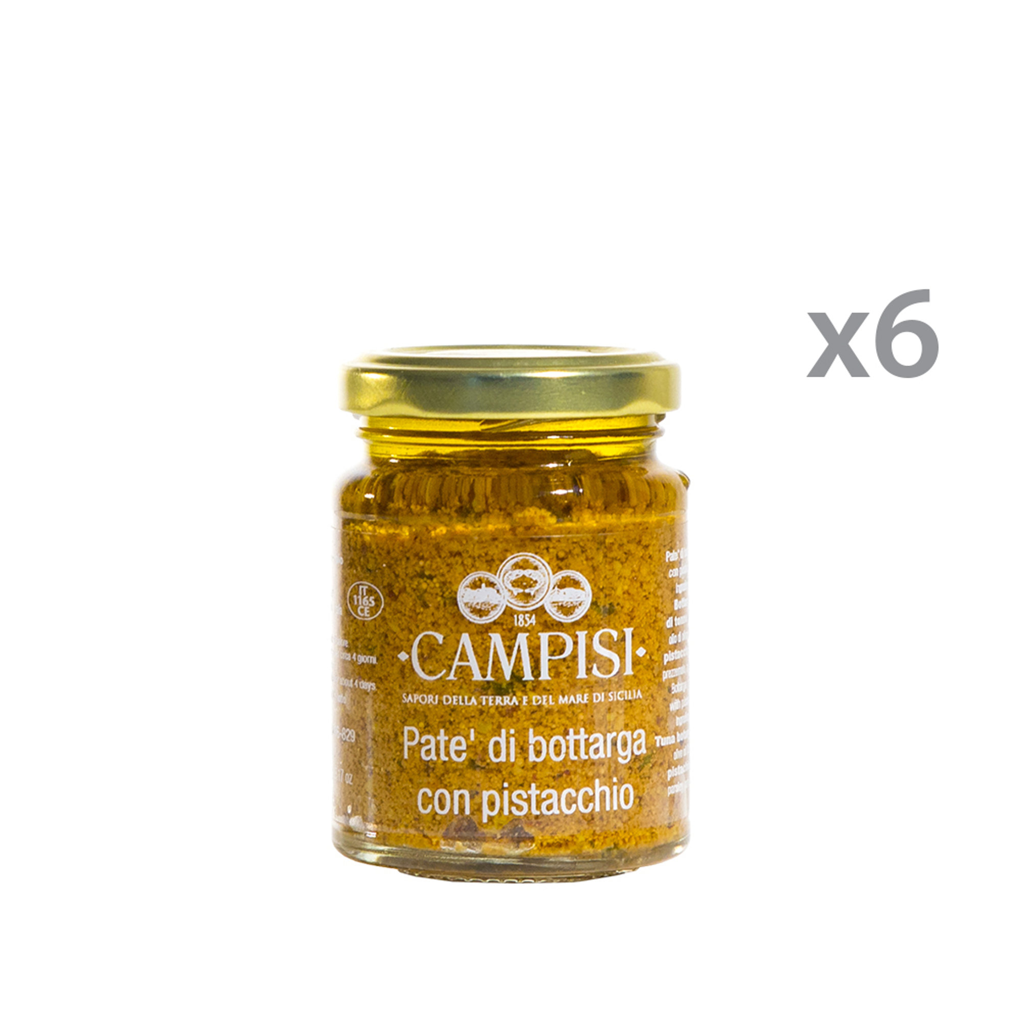6 barattoli - Patè di bottarga e pistacchio Campisi vista0