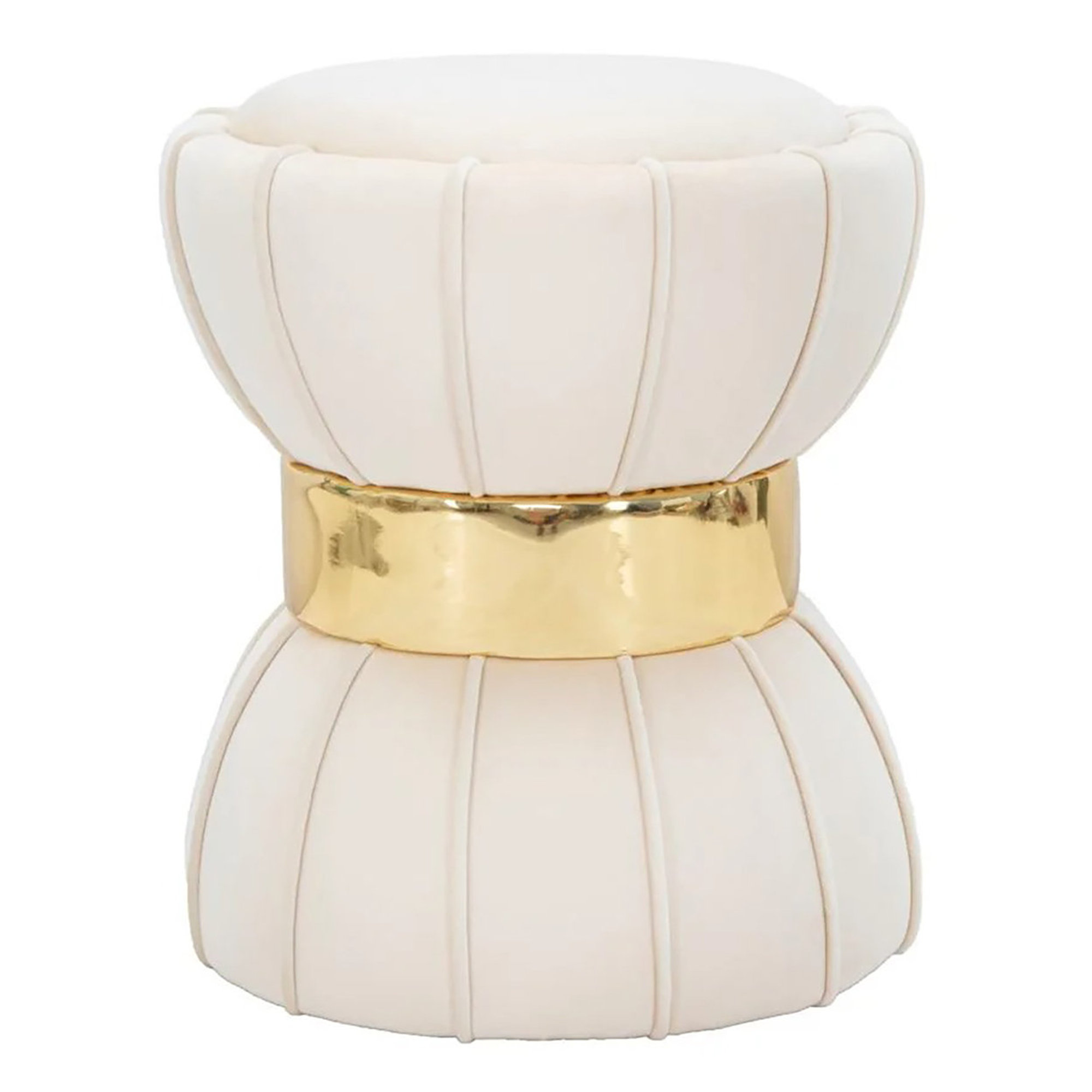 Tabouret Flower cm Crème cm ø 40x44 Archive Sale vista1