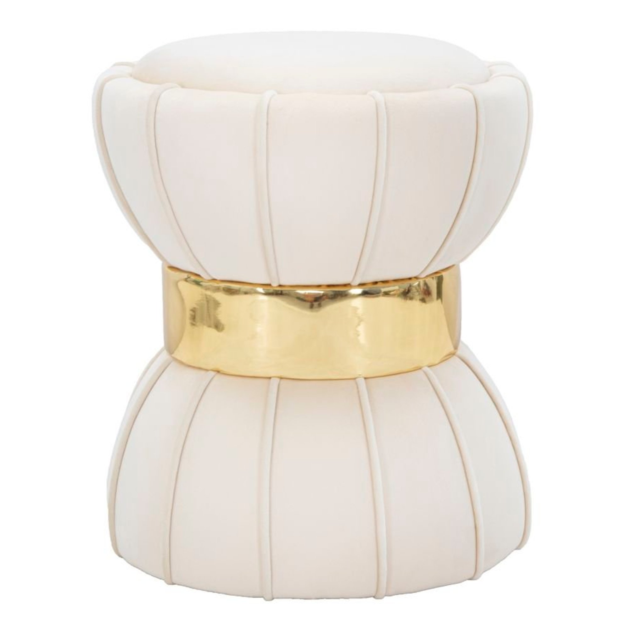 Tabouret Flower cm Crème cm ø 40x44 Archive Sale vista2