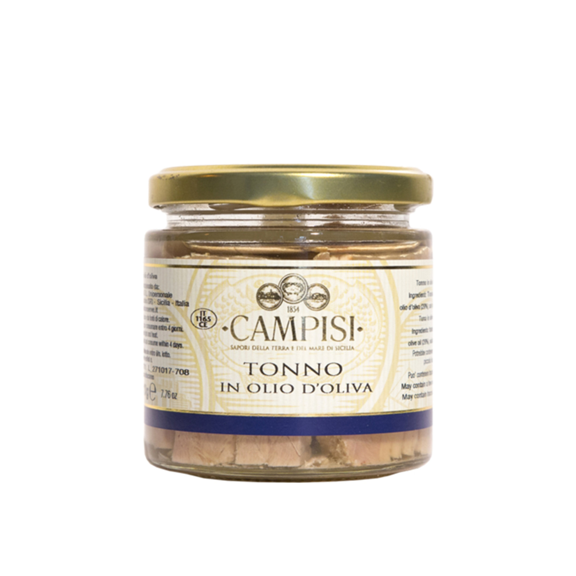 6 barattoli misti: Tonno in olio d'oliva - Tonno rosso - Ventresca di tonno Campisi vista1