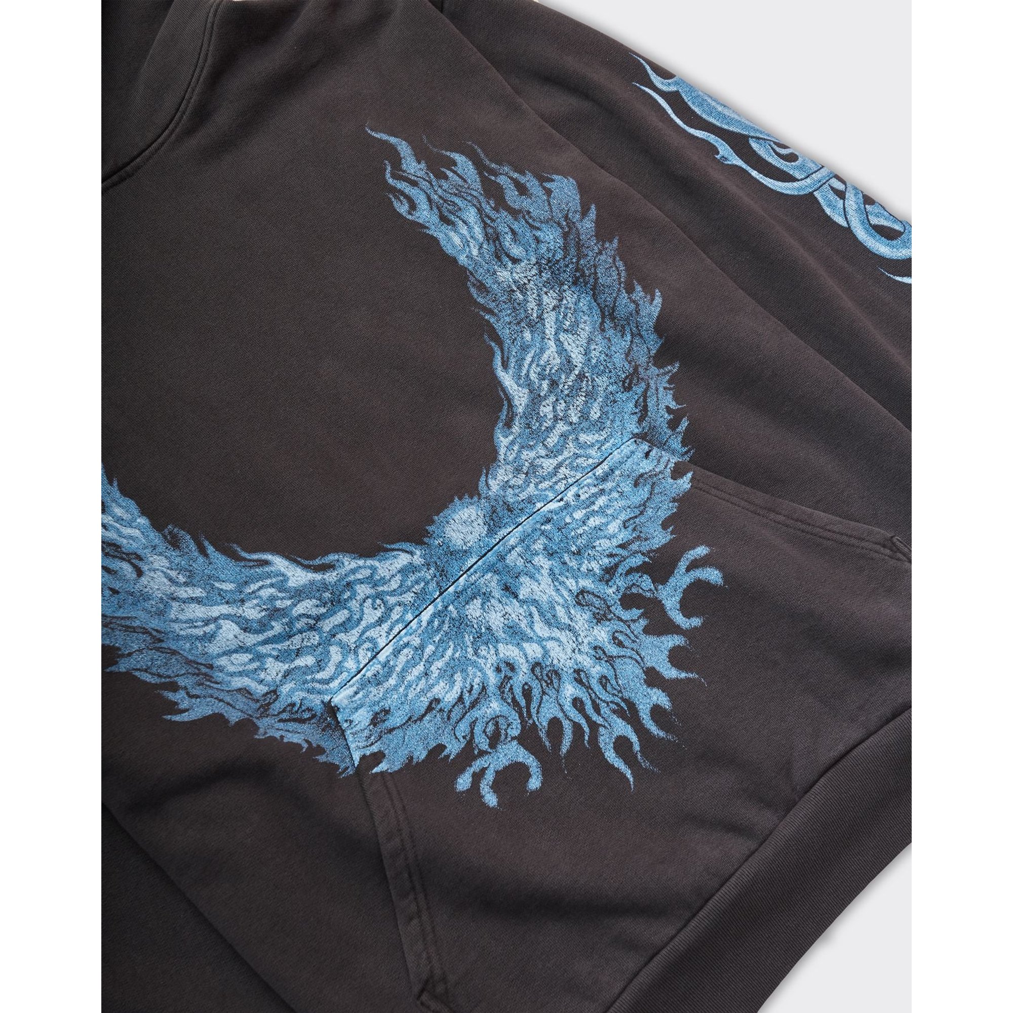 Vintage Black Moltres Hoodie basket case vista2