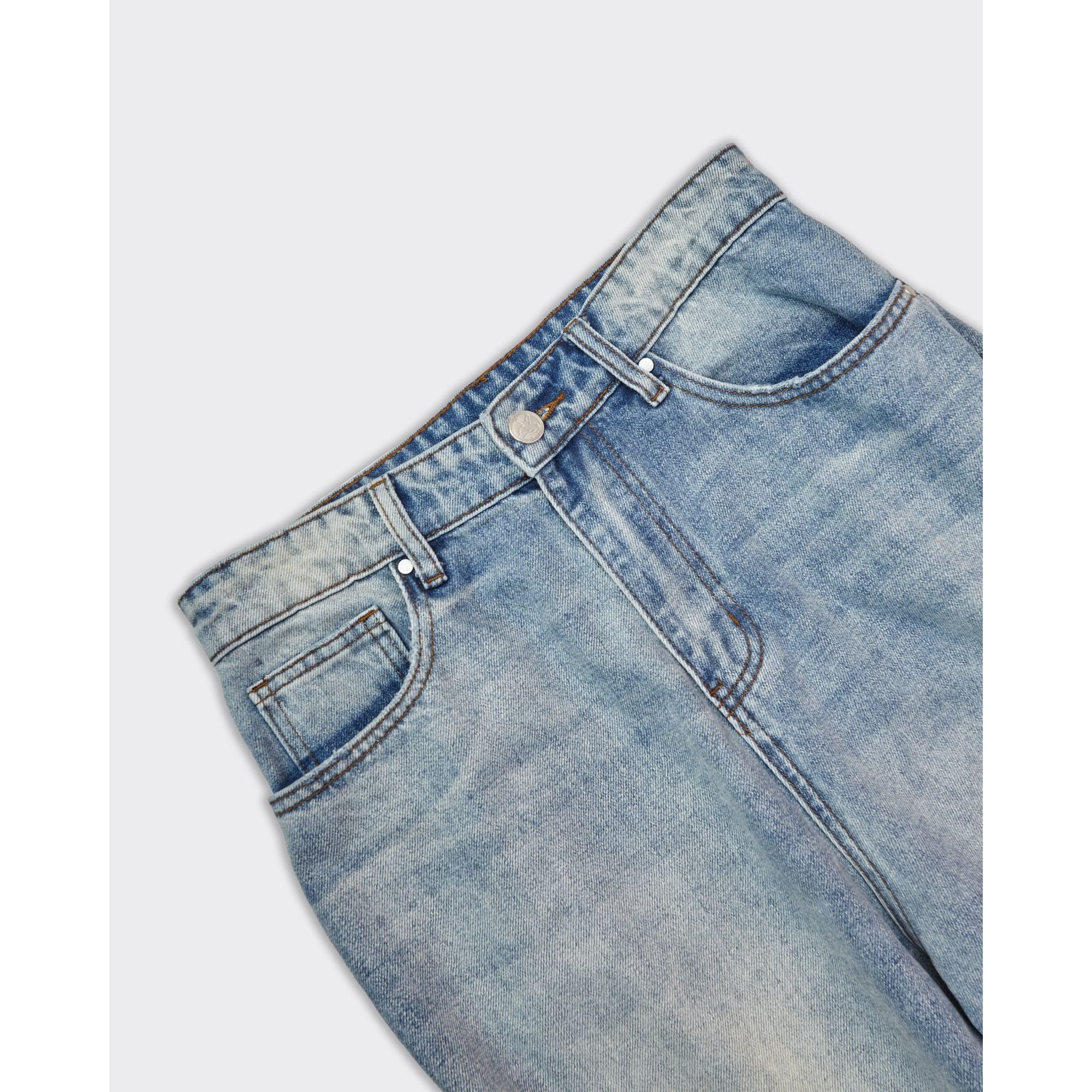 Jeans Lax Flair Denim Blu basket case vista2