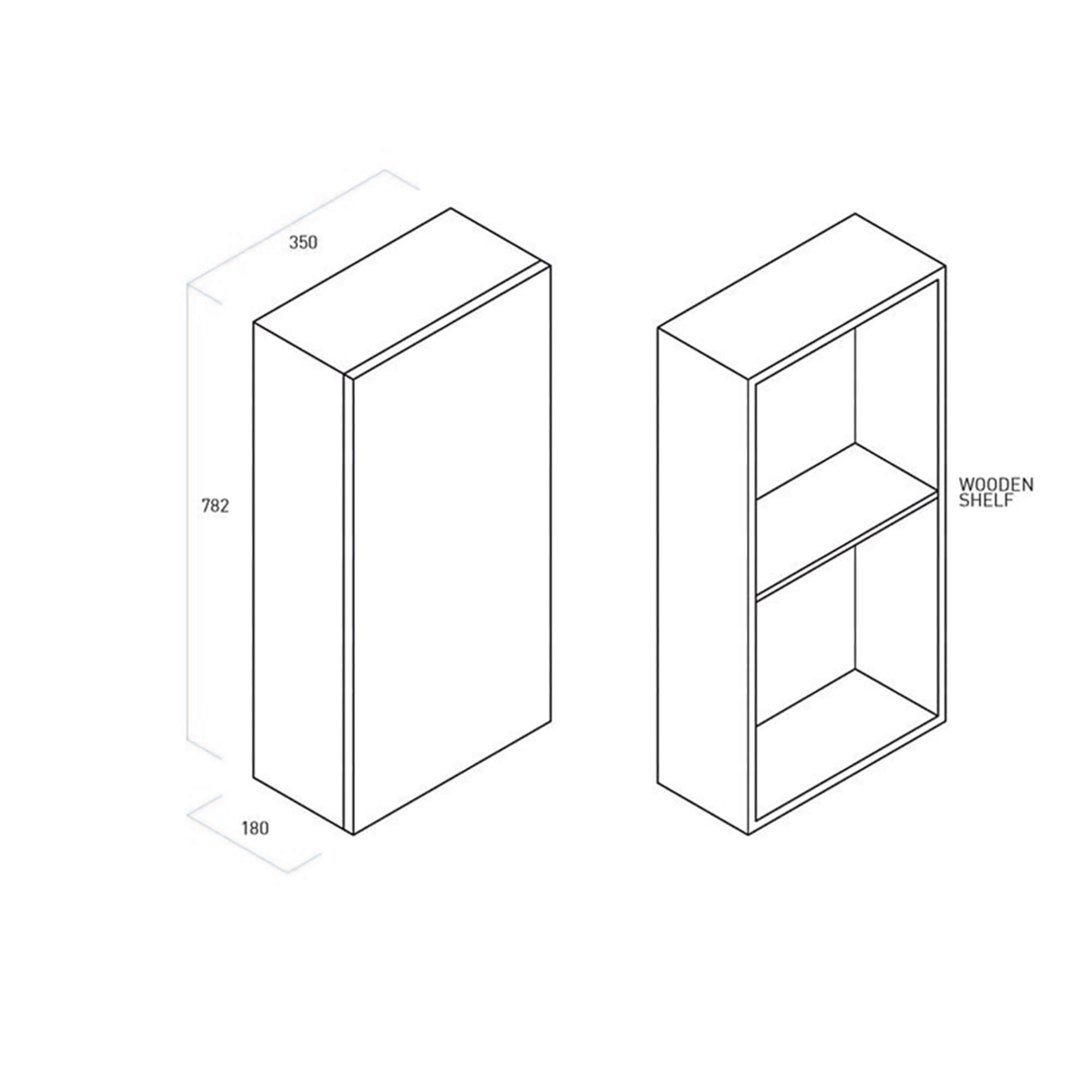 Hoge hangkast ZIP matgrijs TFT Home vista4