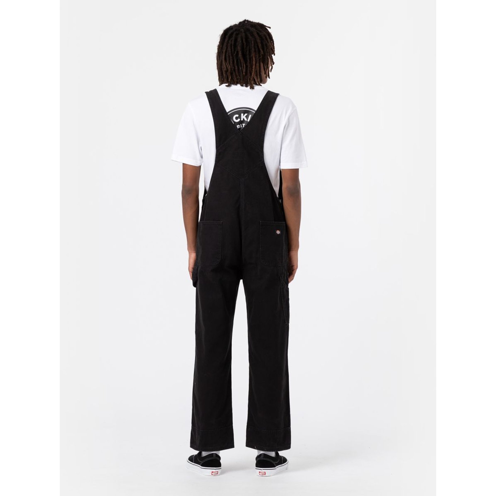 Salopette classique en toile de canard Dickies, lavée à la pierre, noire, homme Dickies vista1