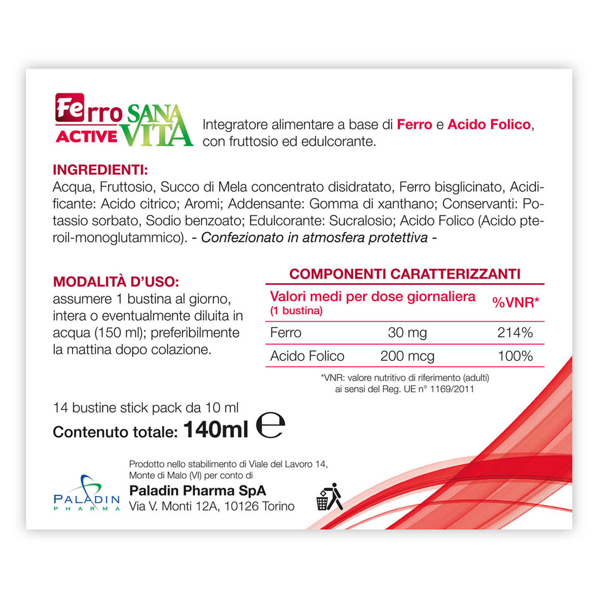 3 paquetes - Ferro Active 14 sobres SanaVita vista1