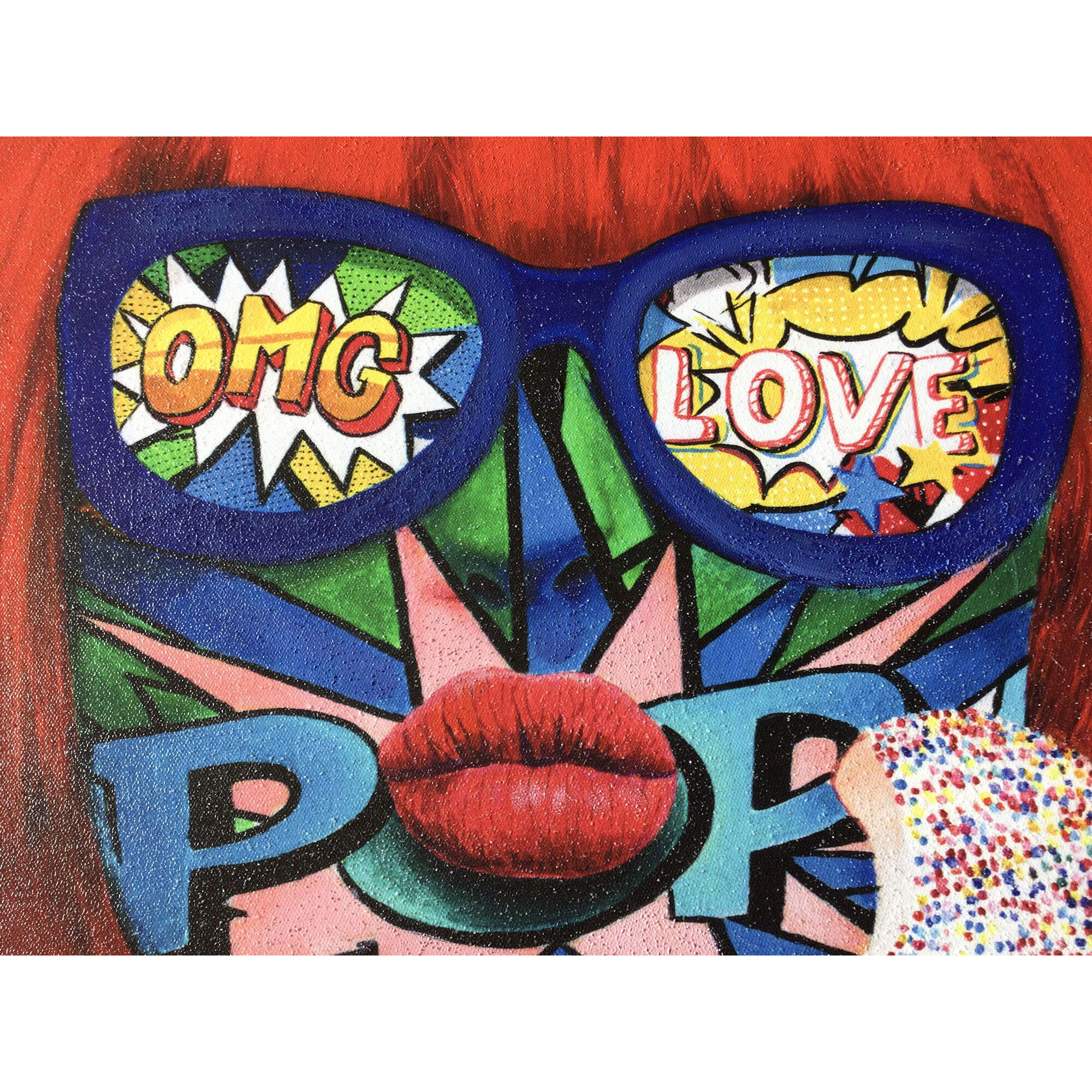 Adm - Obraz 'twarz kobiety Pop Art 2' Arte dal mondo vista2
