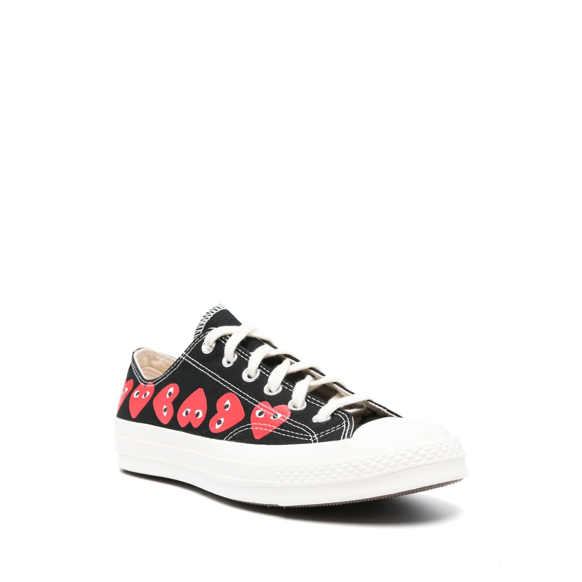 Multi Heart Ct70 Low Top P1k126black Comme des Garçons Play vista1
