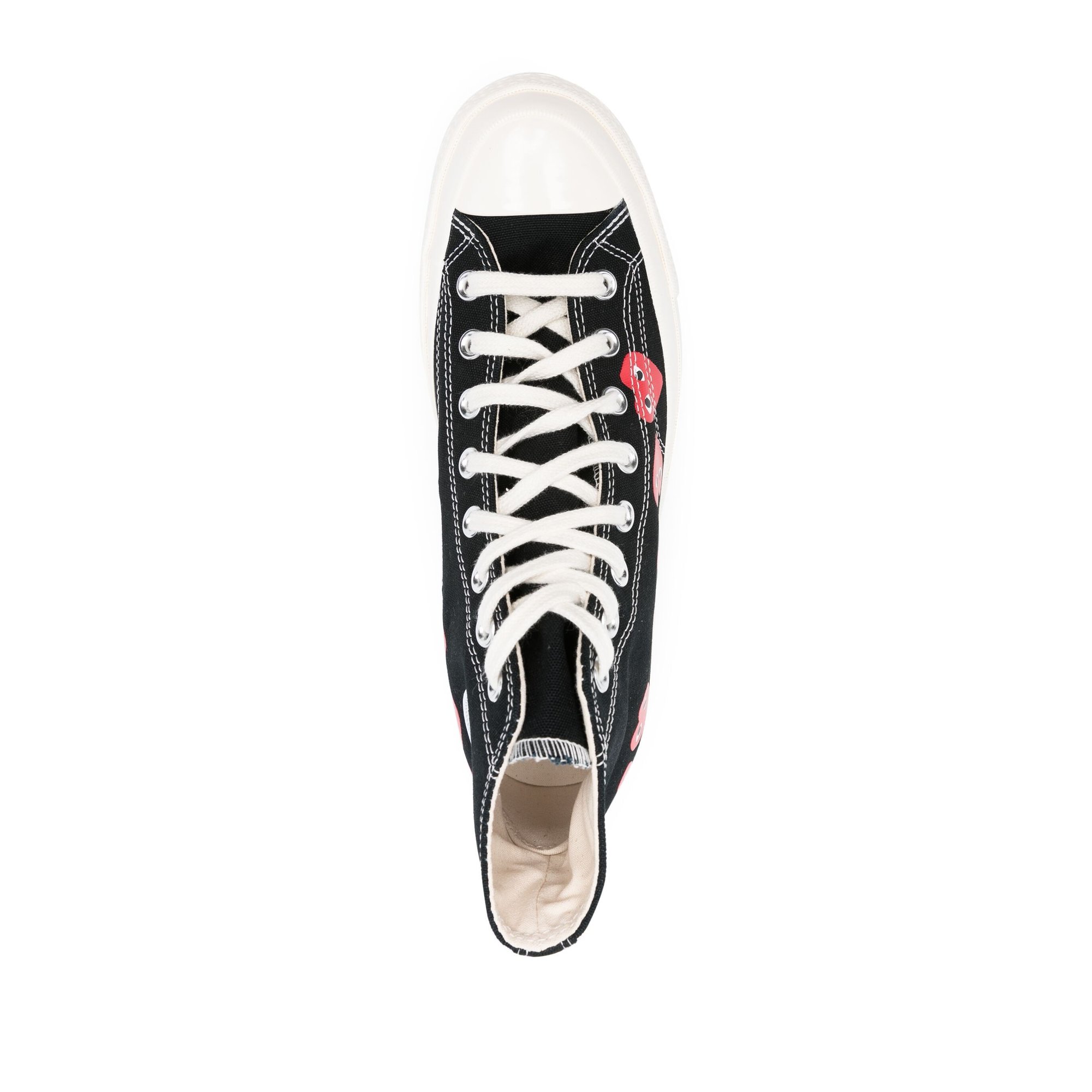 Multi Heart Ct70 hi Top Shoes P1k127black Comme des Garçons Play vista3