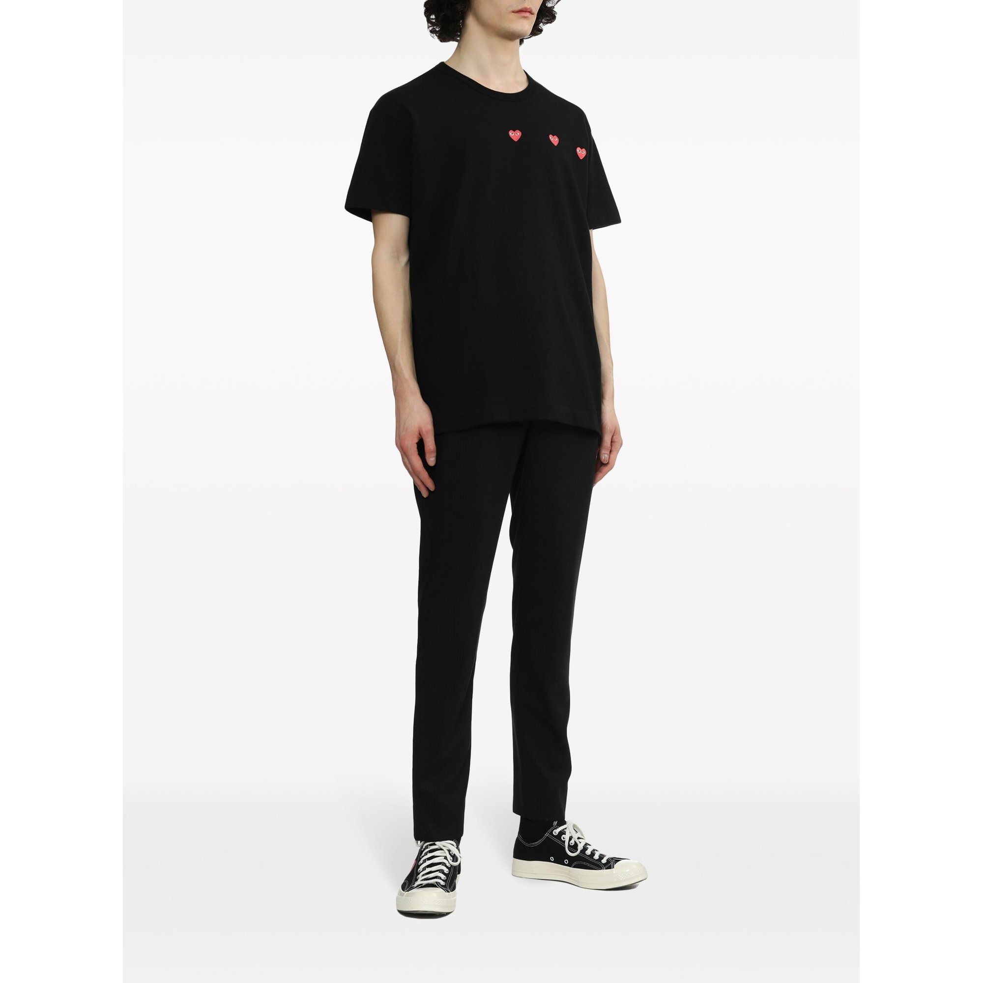 u T-shirt Logo Print Knit Axt337051 Comme des Garçons Play vista1