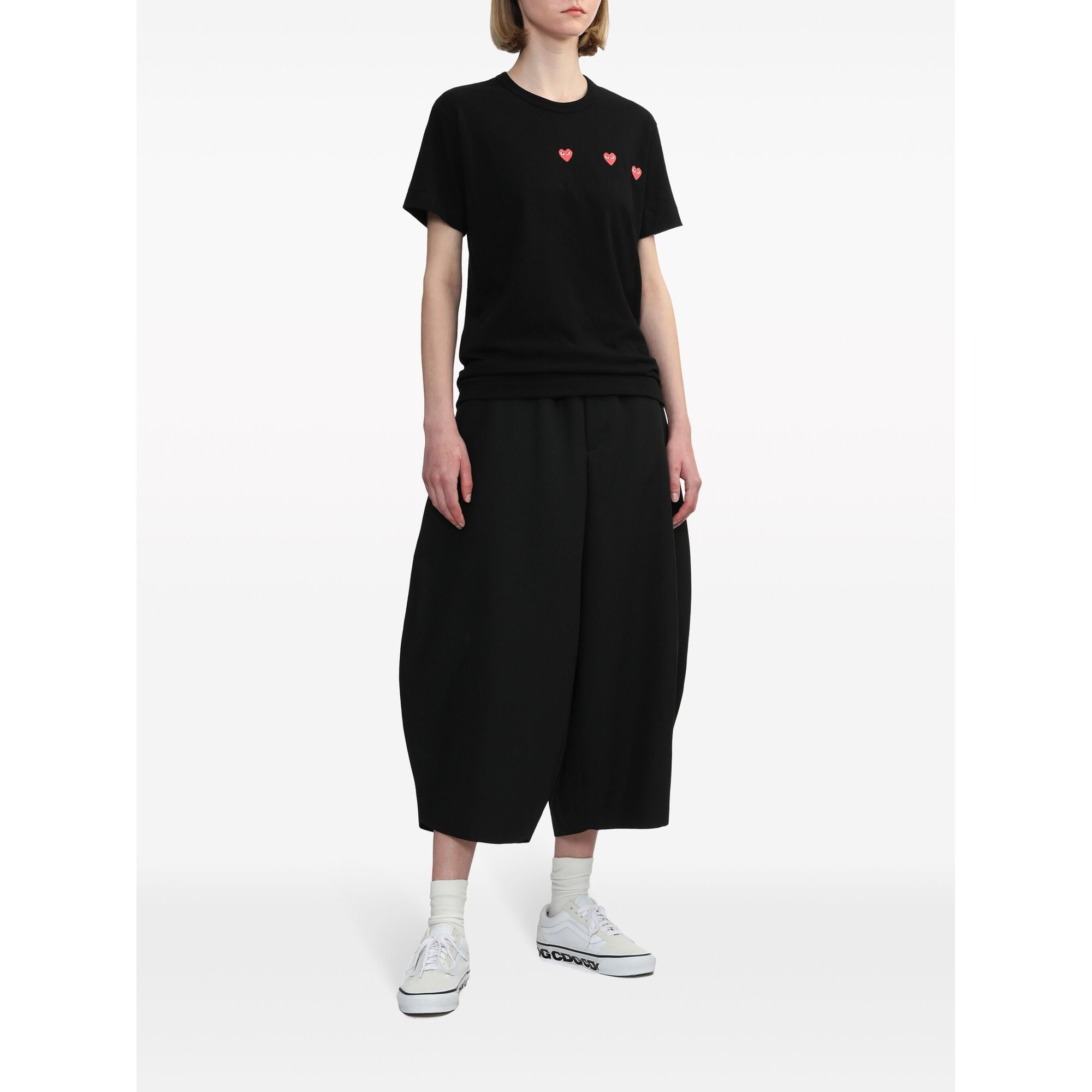 u T-shirt Logo Print Knit Axt337051 Comme des Garçons Play vista2
