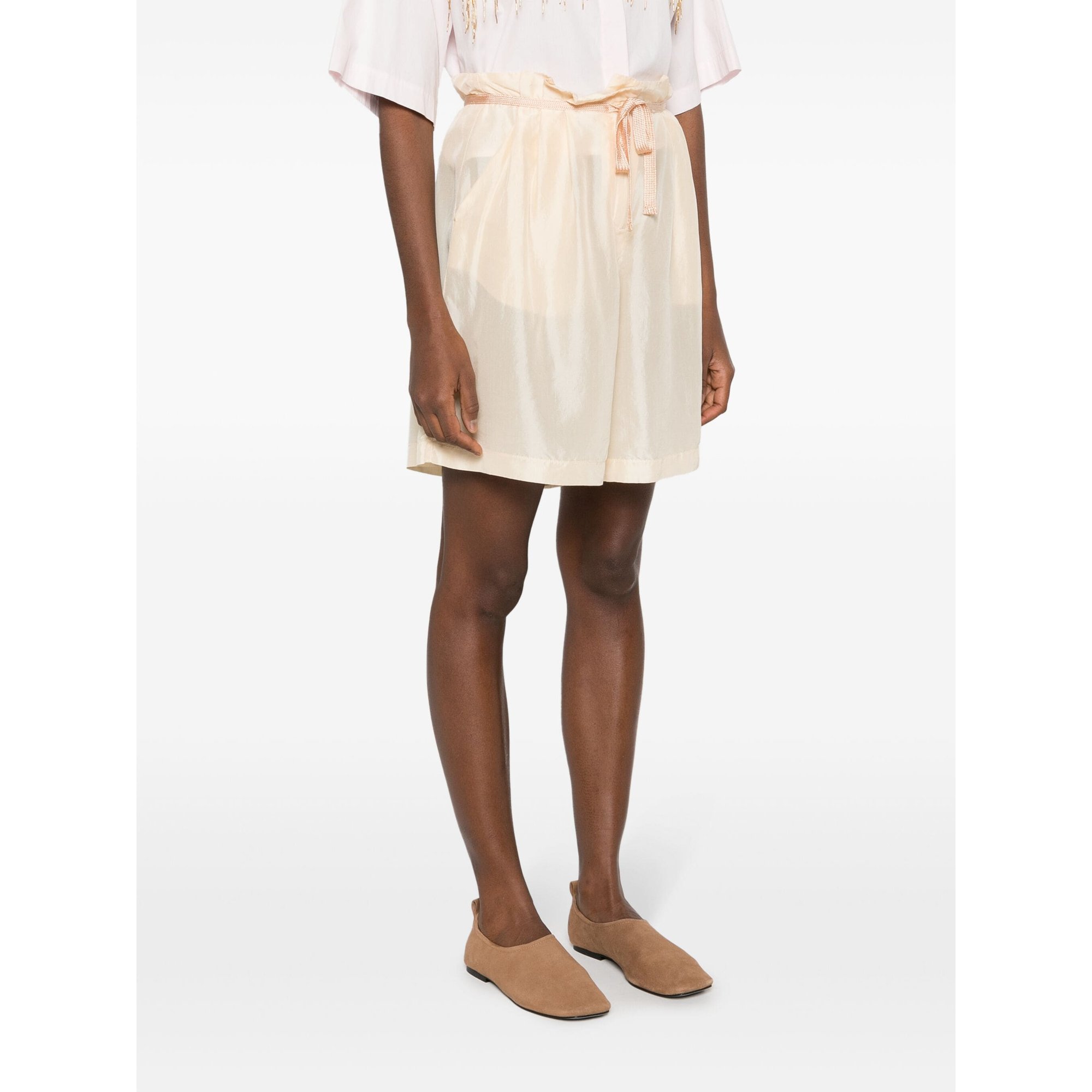 Habotai Silk Bermuda Shorts 12379mypants Forte_Forte  vista2