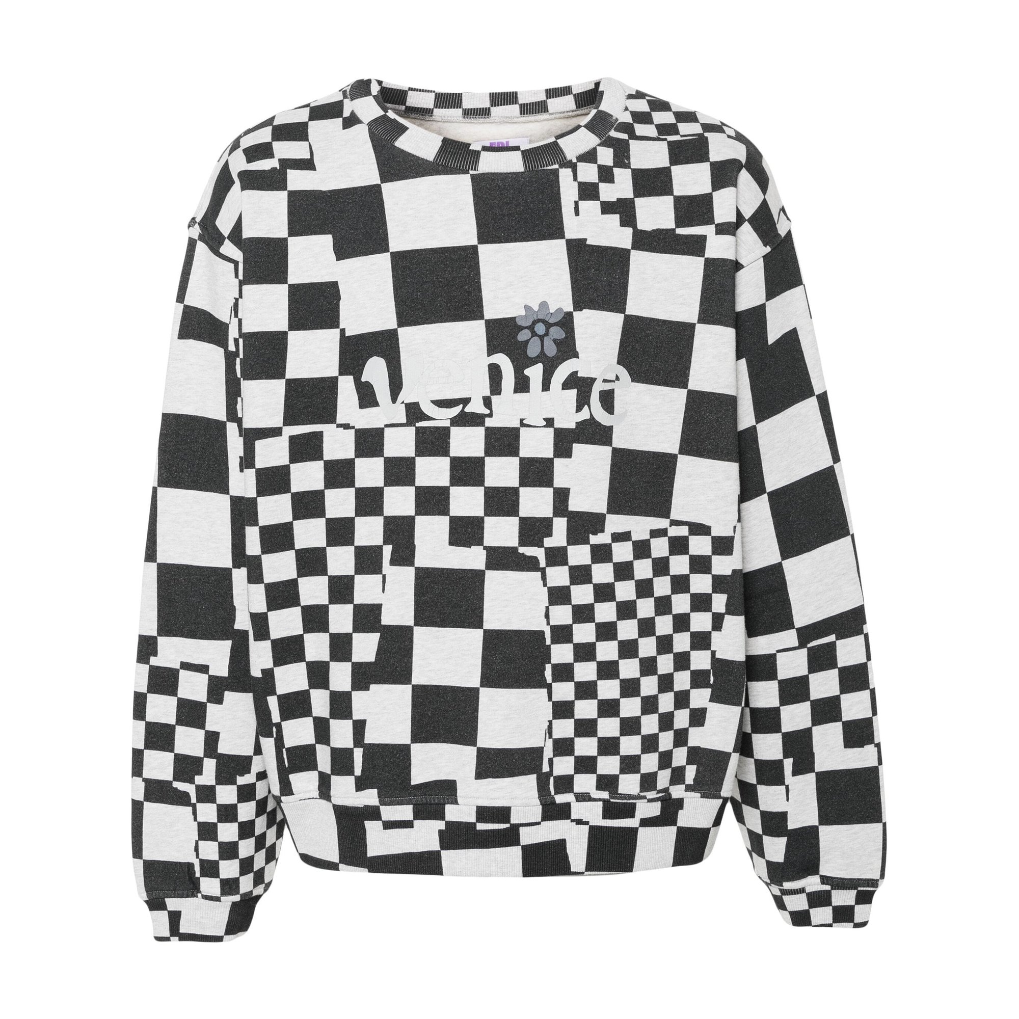 Men Venice Checker Crewneck Knit Erl08t023 ERL vista0