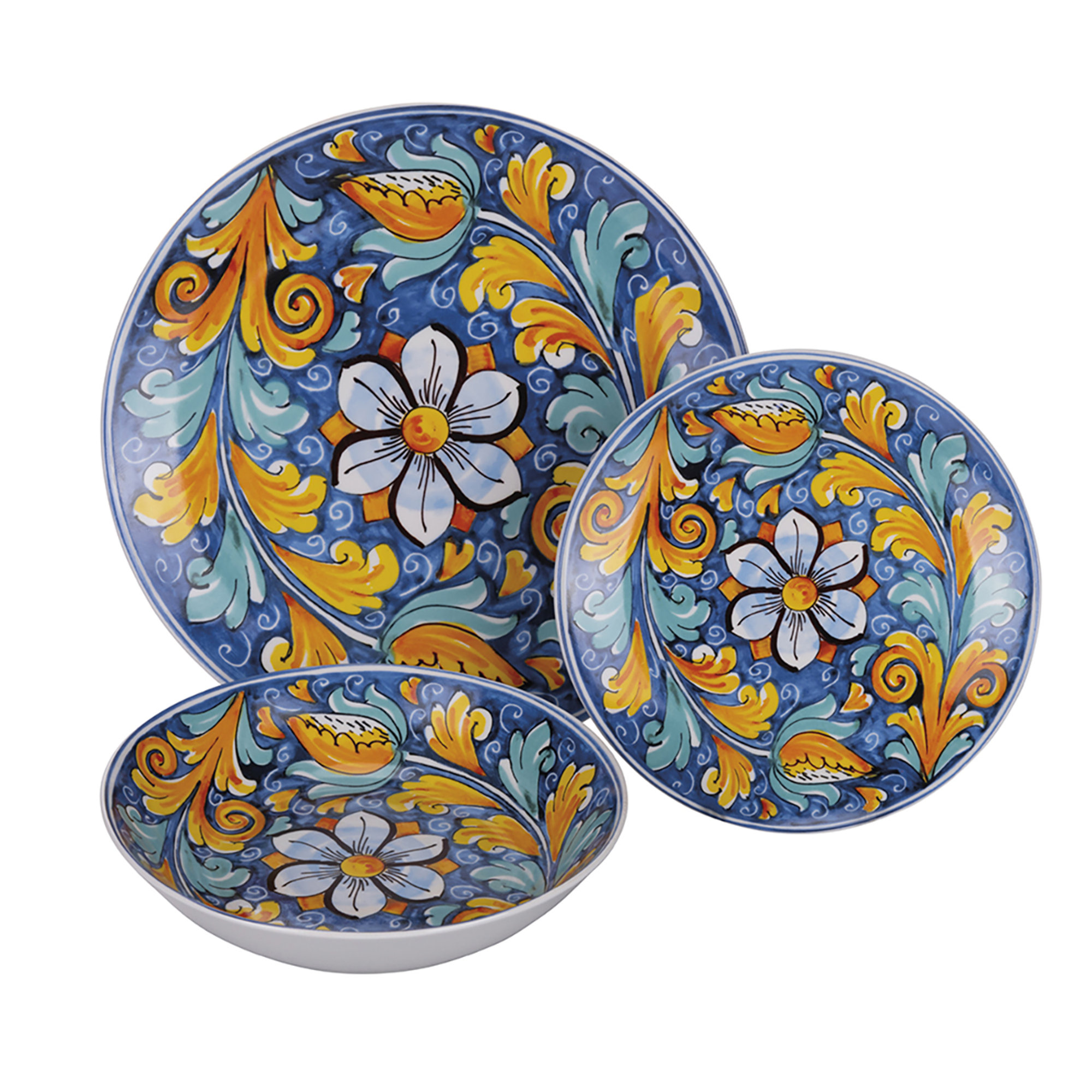 Service de vaisselle 18 pièces en porcelaine, 6 couverts différents, La Tradition Villa D'Este Home Tivoli 1996 vista3