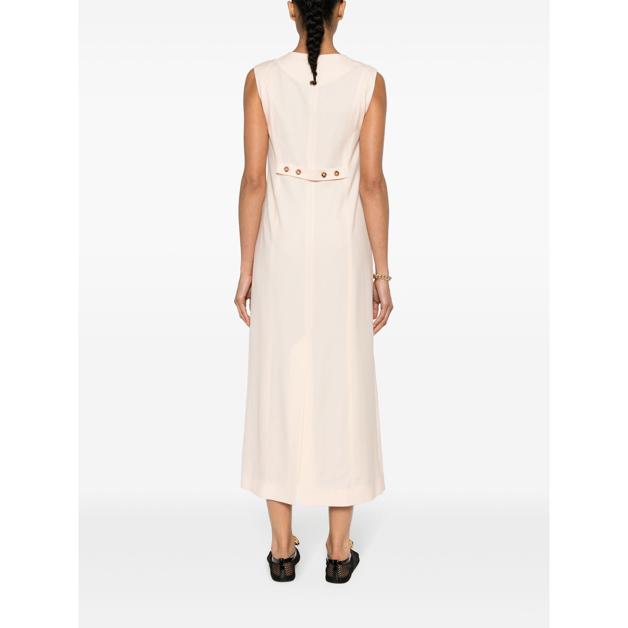 Lange Jurk met Knopen Idika Loulou Studio vista3