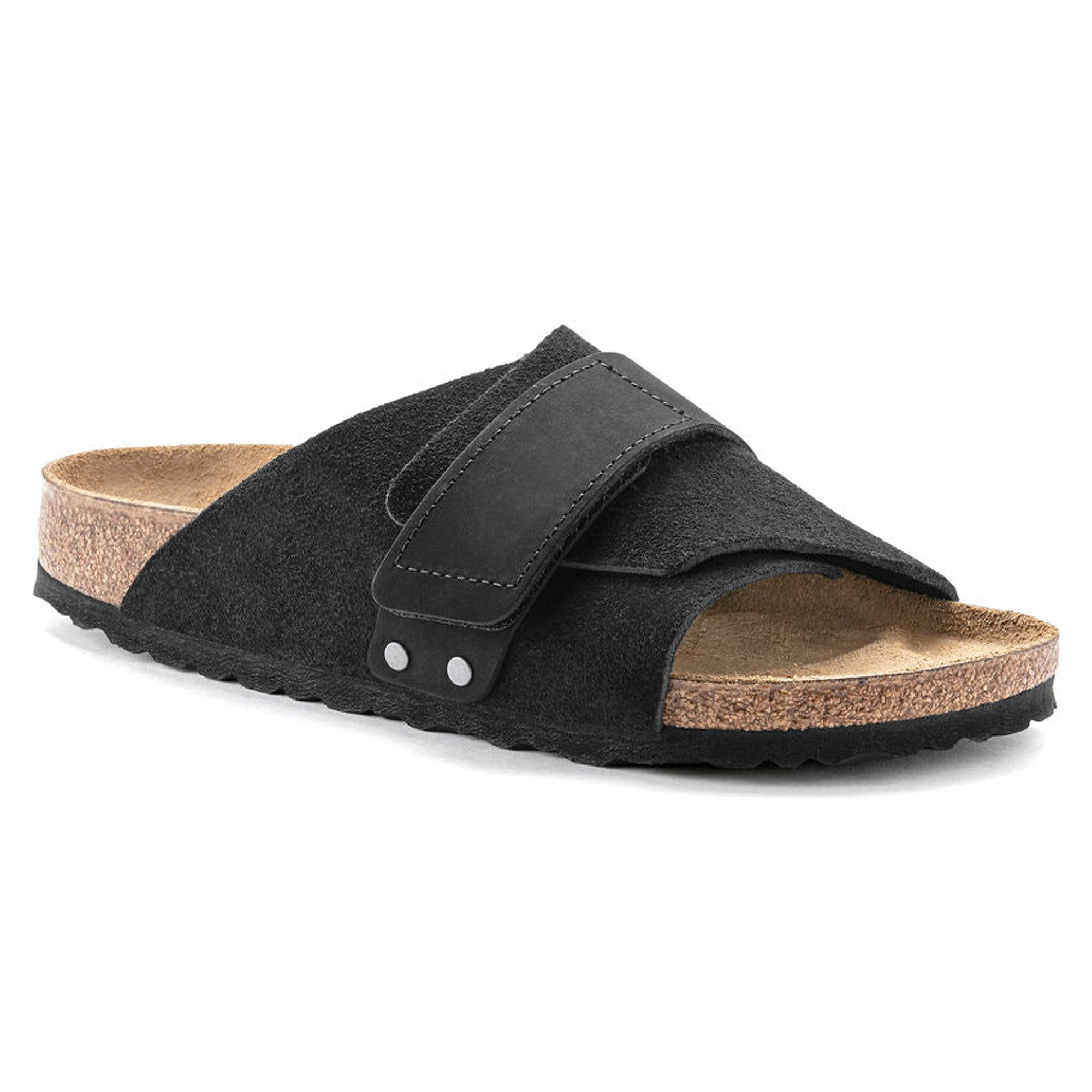 Birkenstock Kyoto Schwarz, Wildleder/Nubuk-narrow Fit Herren Birkenstock vista0