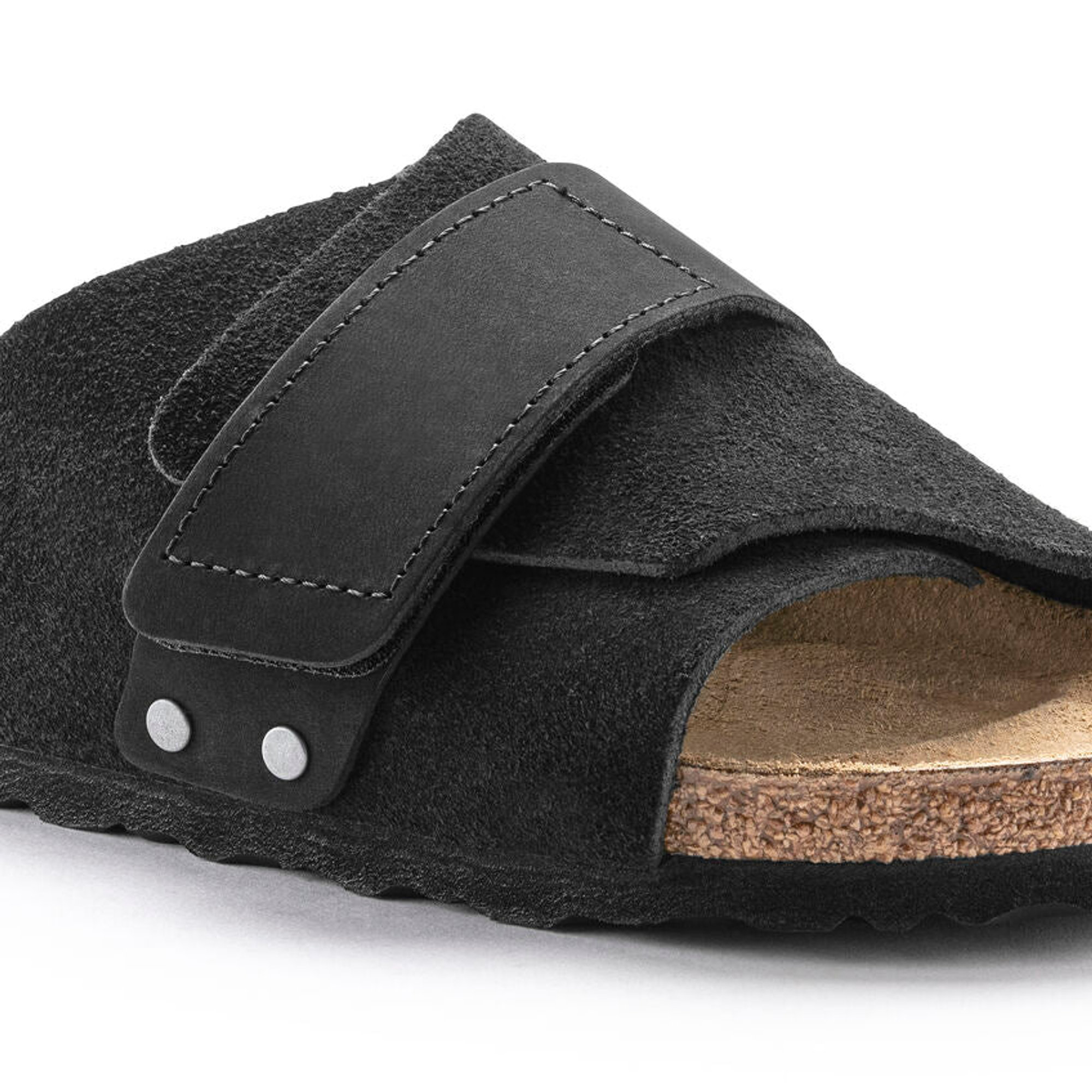 Birkenstock Kyoto Schwarz, Wildleder/Nubuk-narrow Fit Herren Birkenstock vista1