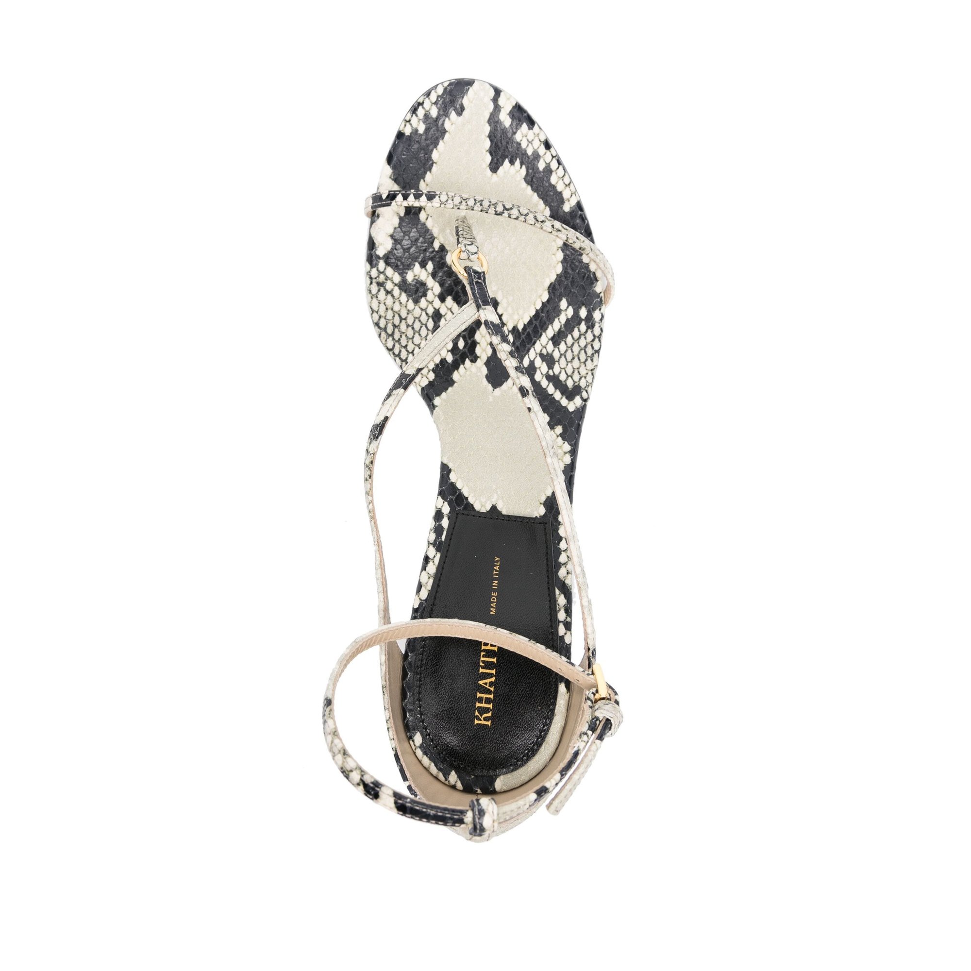 Marion Ankle Strap Wedge Sandal 75 F3069803 Khaite vista3
