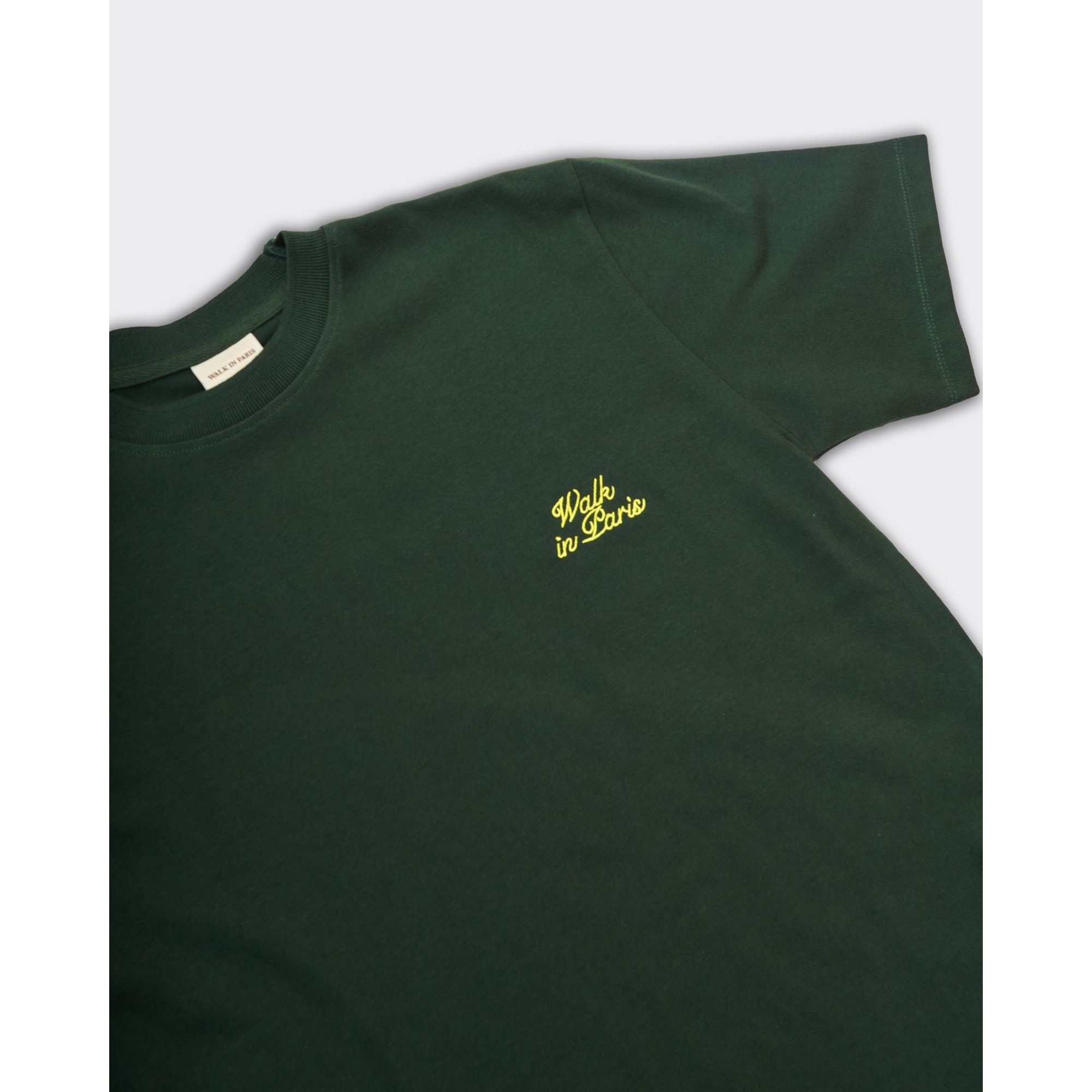 T-shirt Logo Verde Walk in Paris vista1