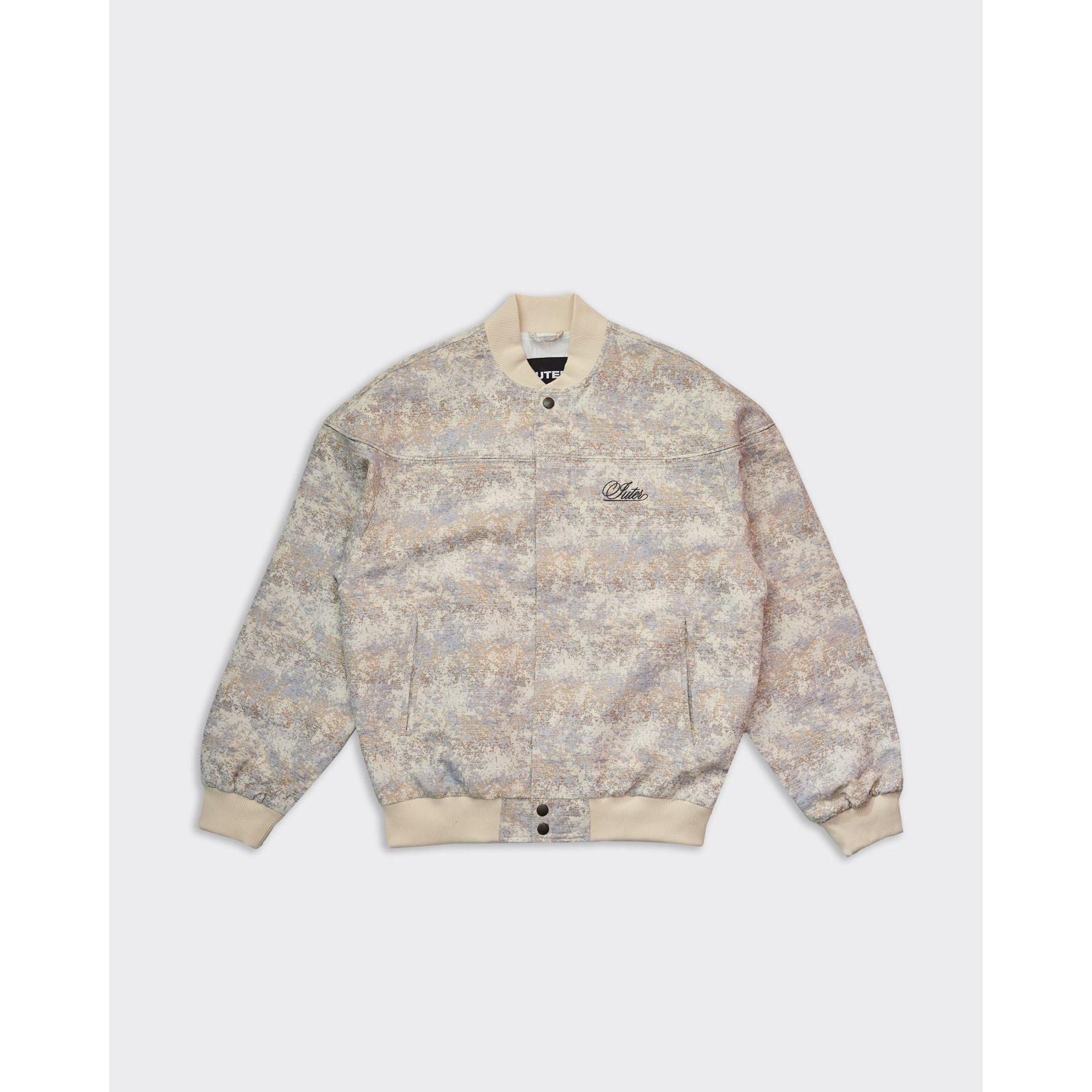 Bomber Hazy Jacquard Beige Iuter vista0