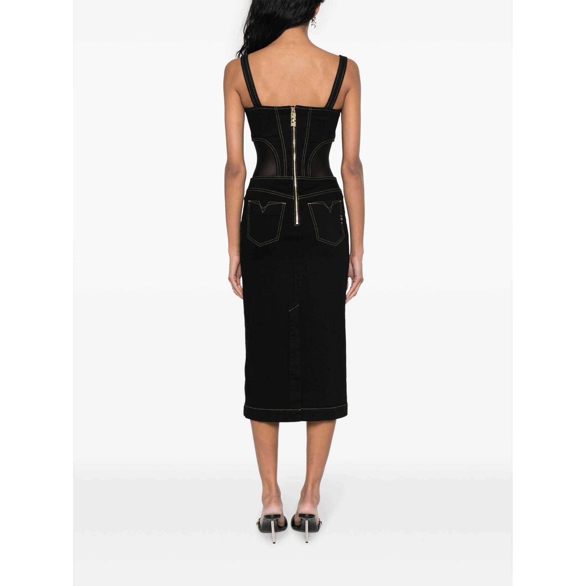 Buckle Dress 76hao953dw060l54 Versace Jeans Couture vista3