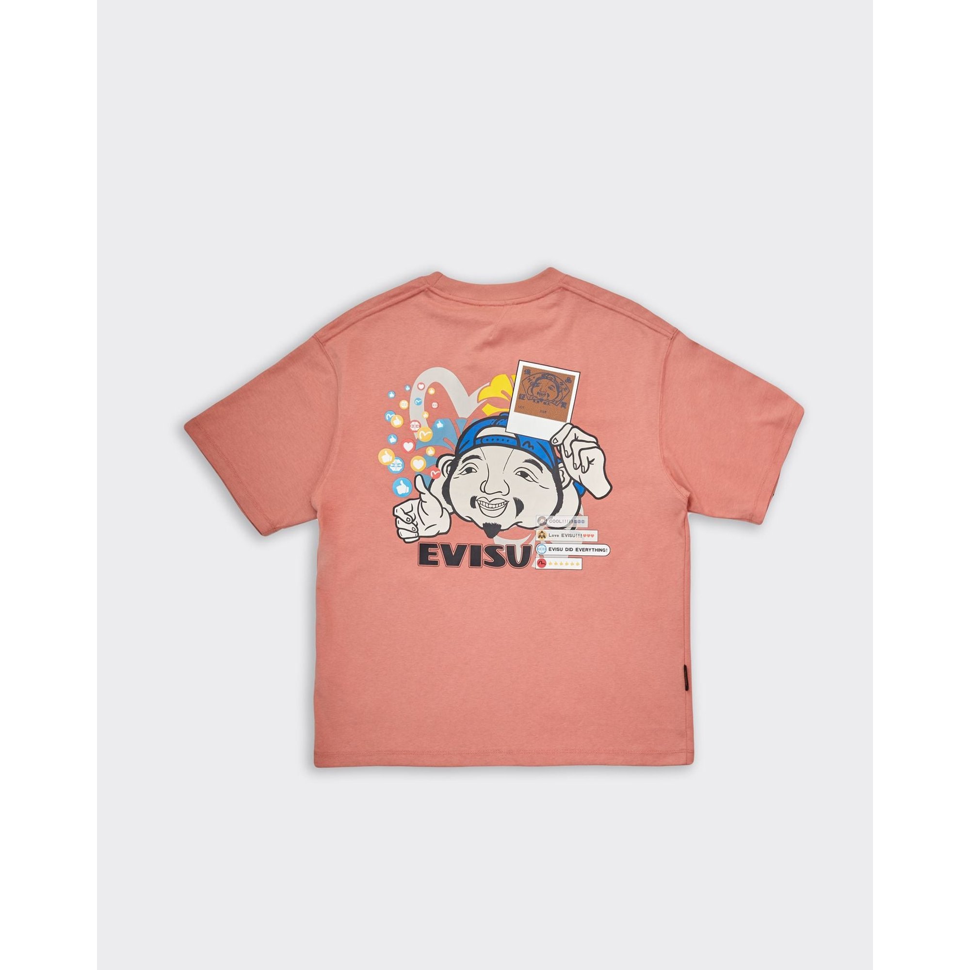 T-shirt Godhead Polaroid Rose Evisu vista1