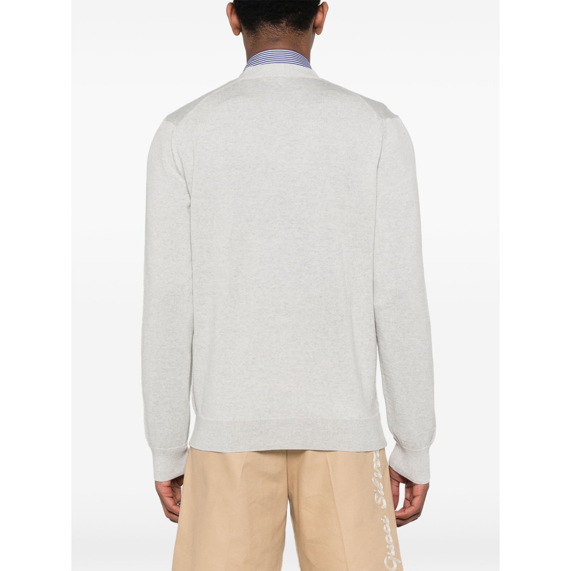 Bold Fox Head Patch Regular Cardigan Mm00509kt1036 Maison Kitsuné vista3