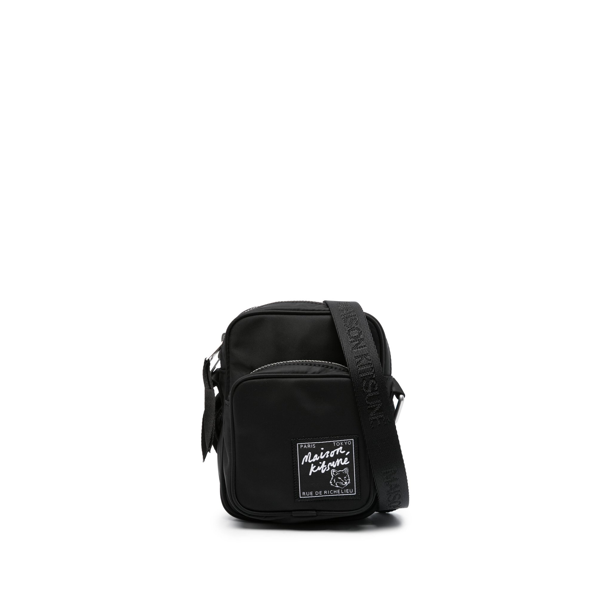 MAISON KITSUNE｜CROSSBAGS (THE TRAVELER NECK POUCH (MM05 Maison Kitsune Blue 'The Traveller' Neck Pouch - Crossbody