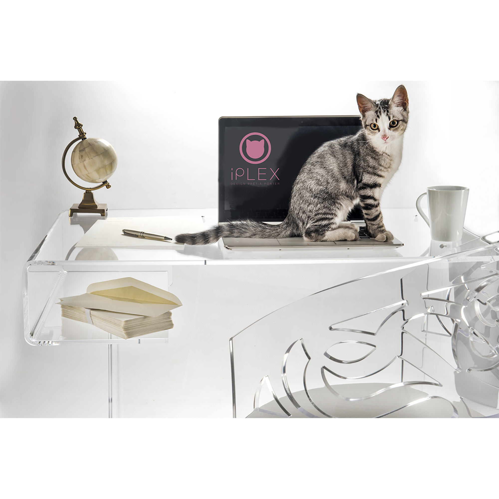 Scriptorium home office trasparente Iplex vista4