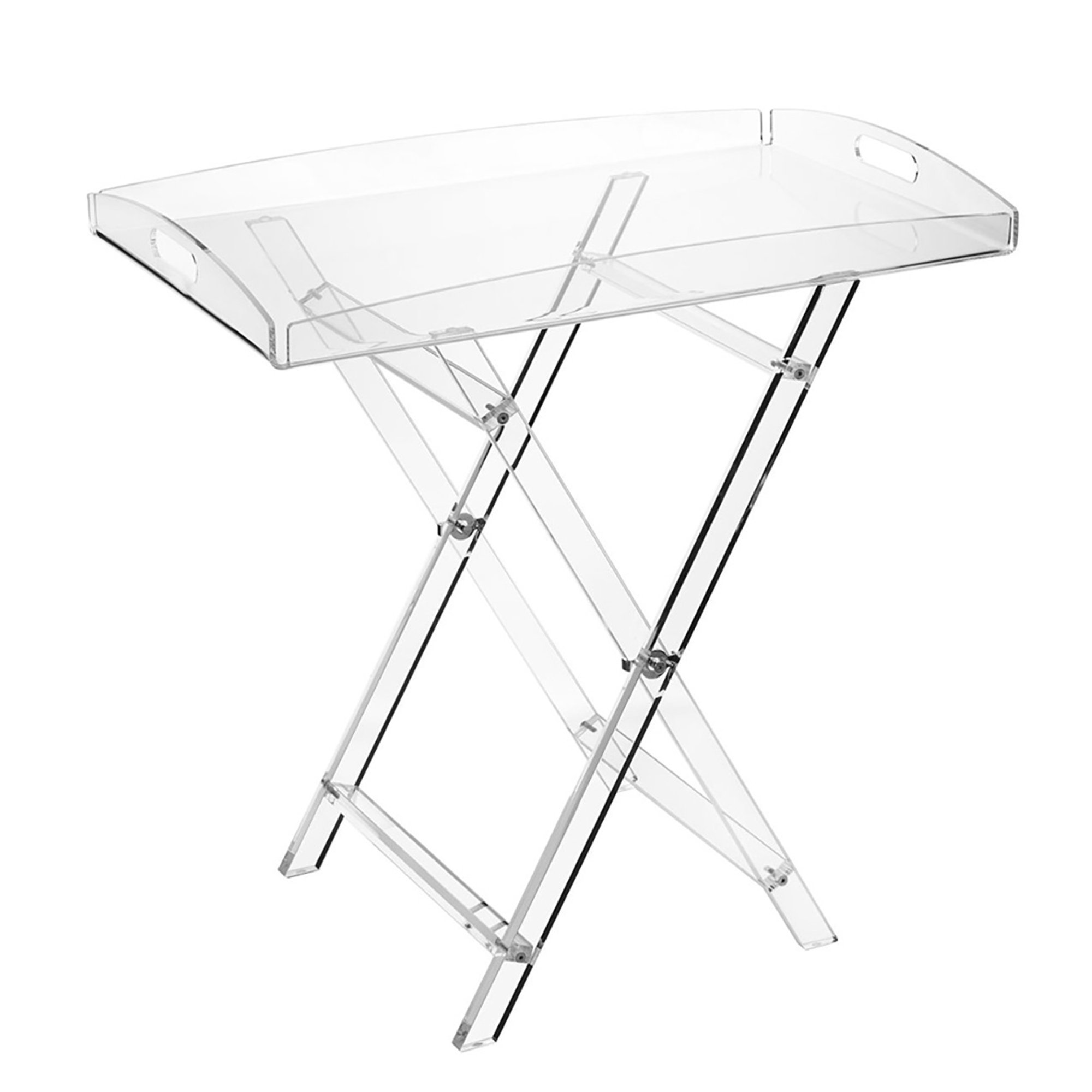 Tavolino Cavalletto Rettangolare, trasparente Emporium vista0