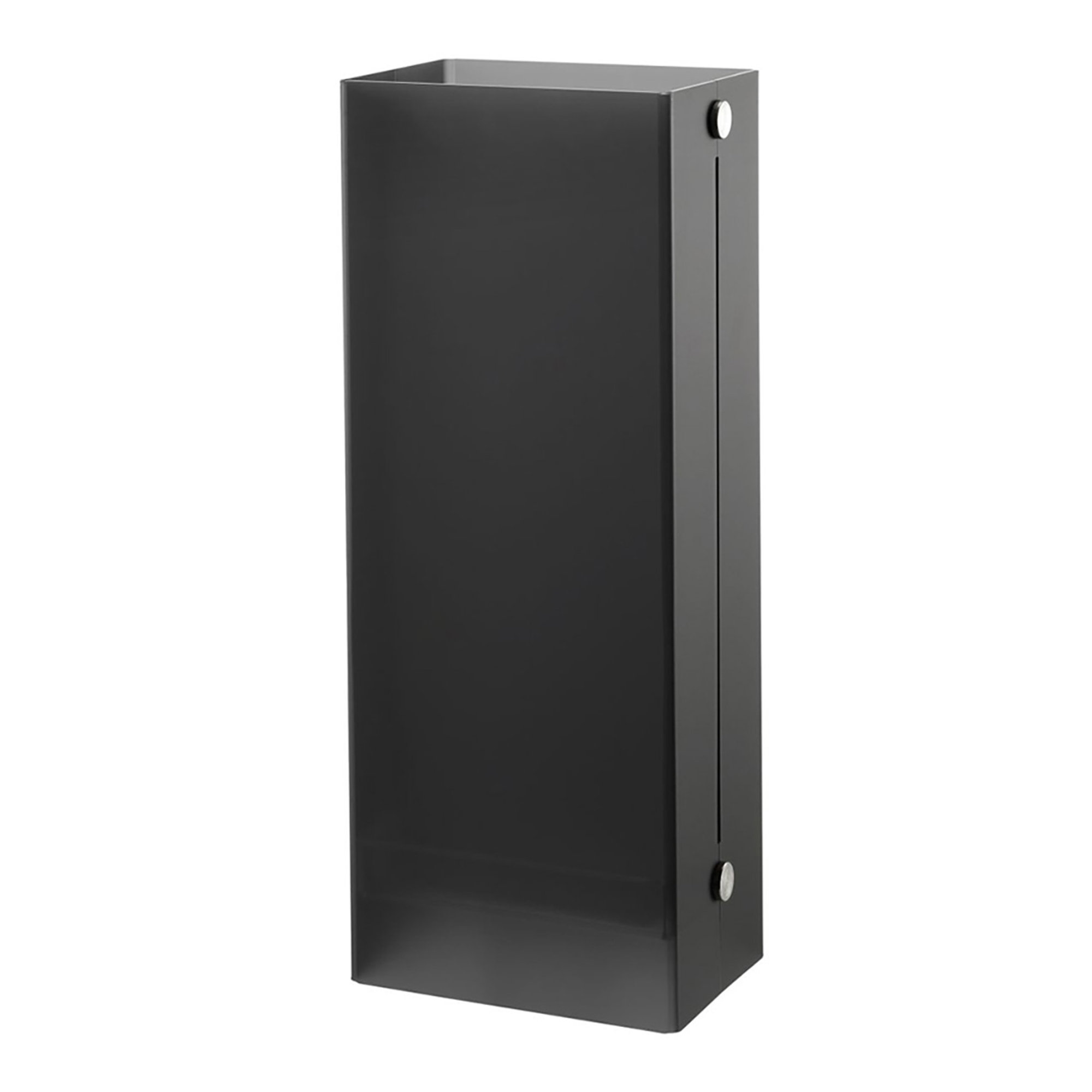 Ikeda Umbrella Stand, satin-finished smoky gray Emporium vista0
