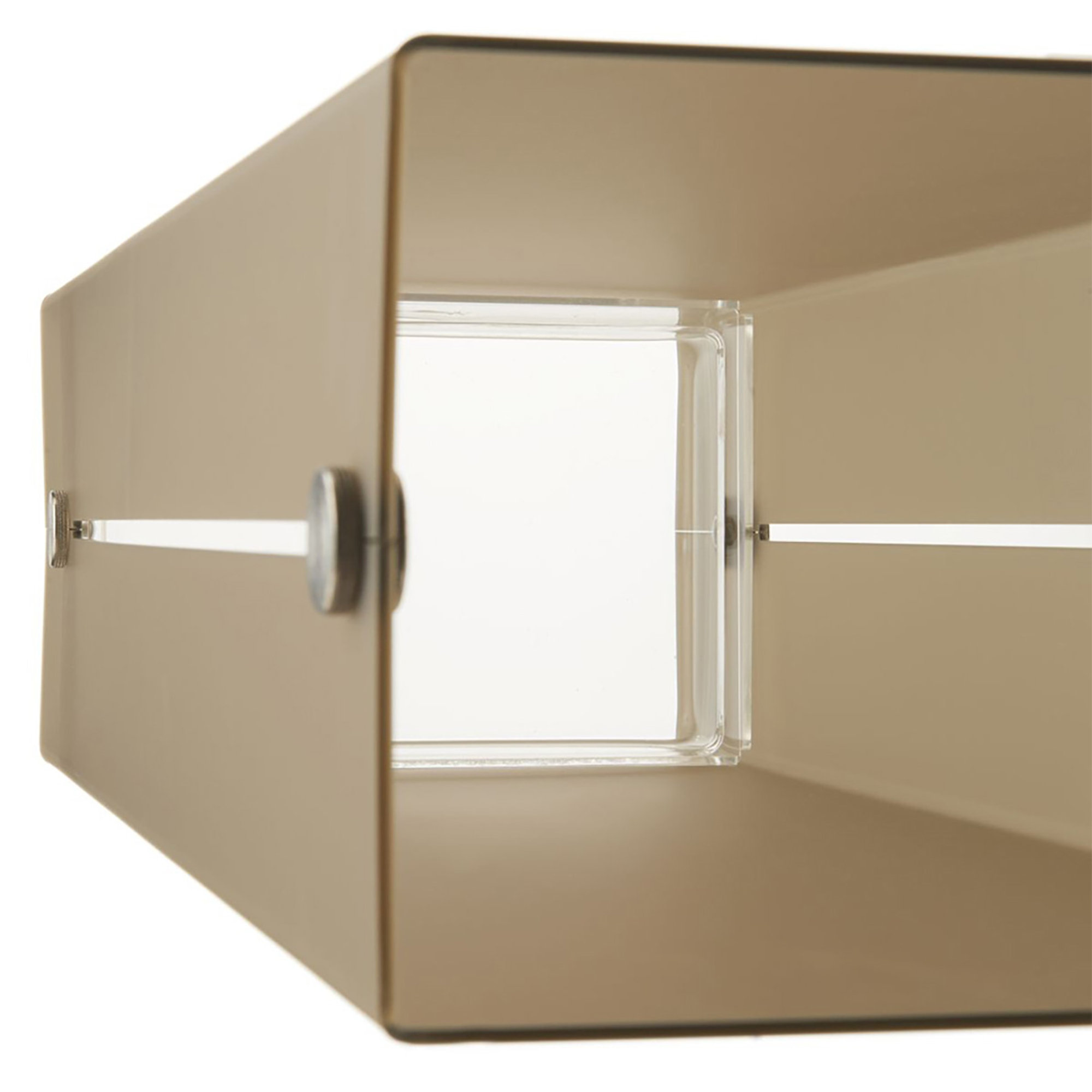 Ikeda umbrella stand, satin-finished smoky brown Emporium vista2